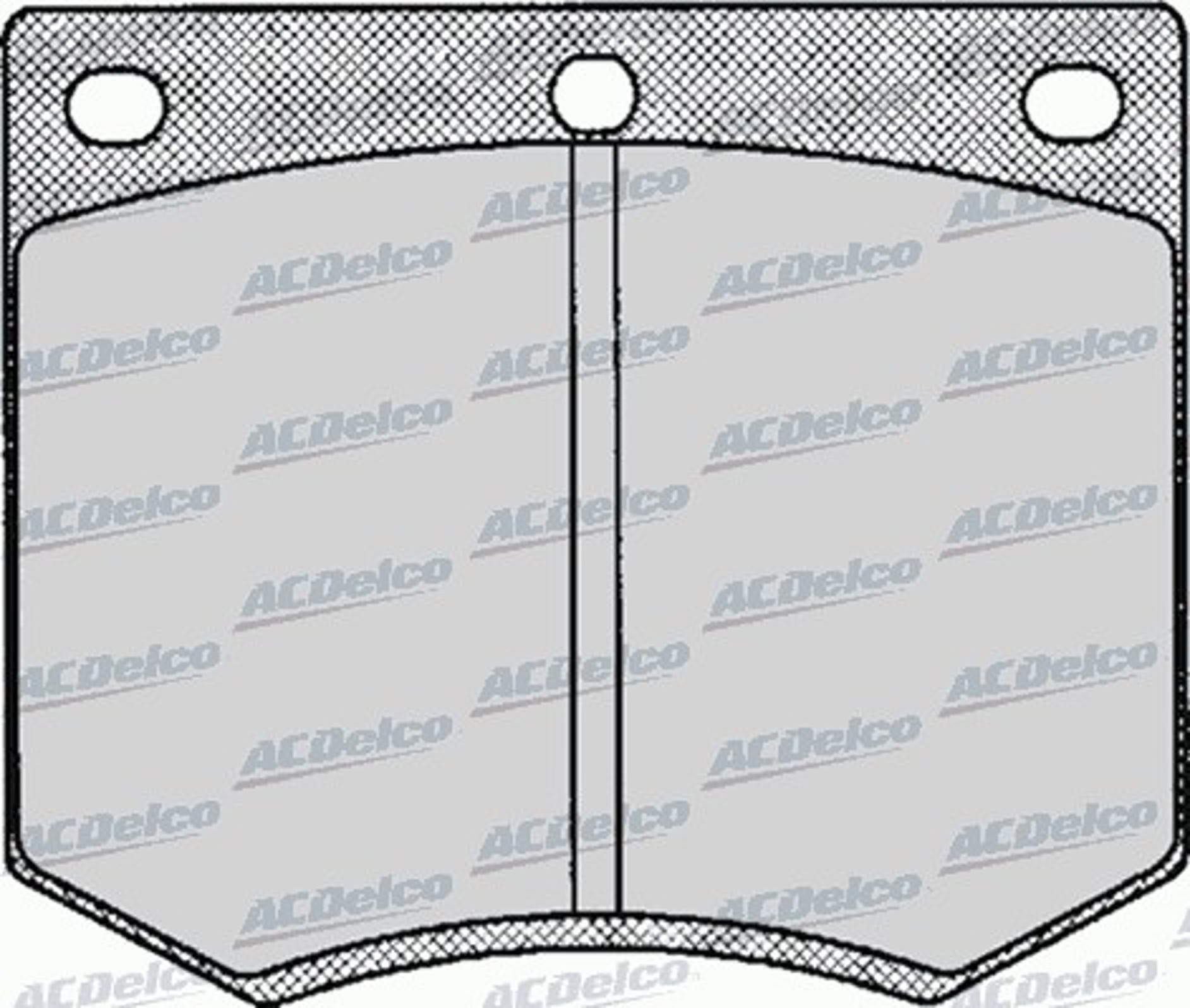 AC058126D AC DELCO Колодки тормозные дисковые