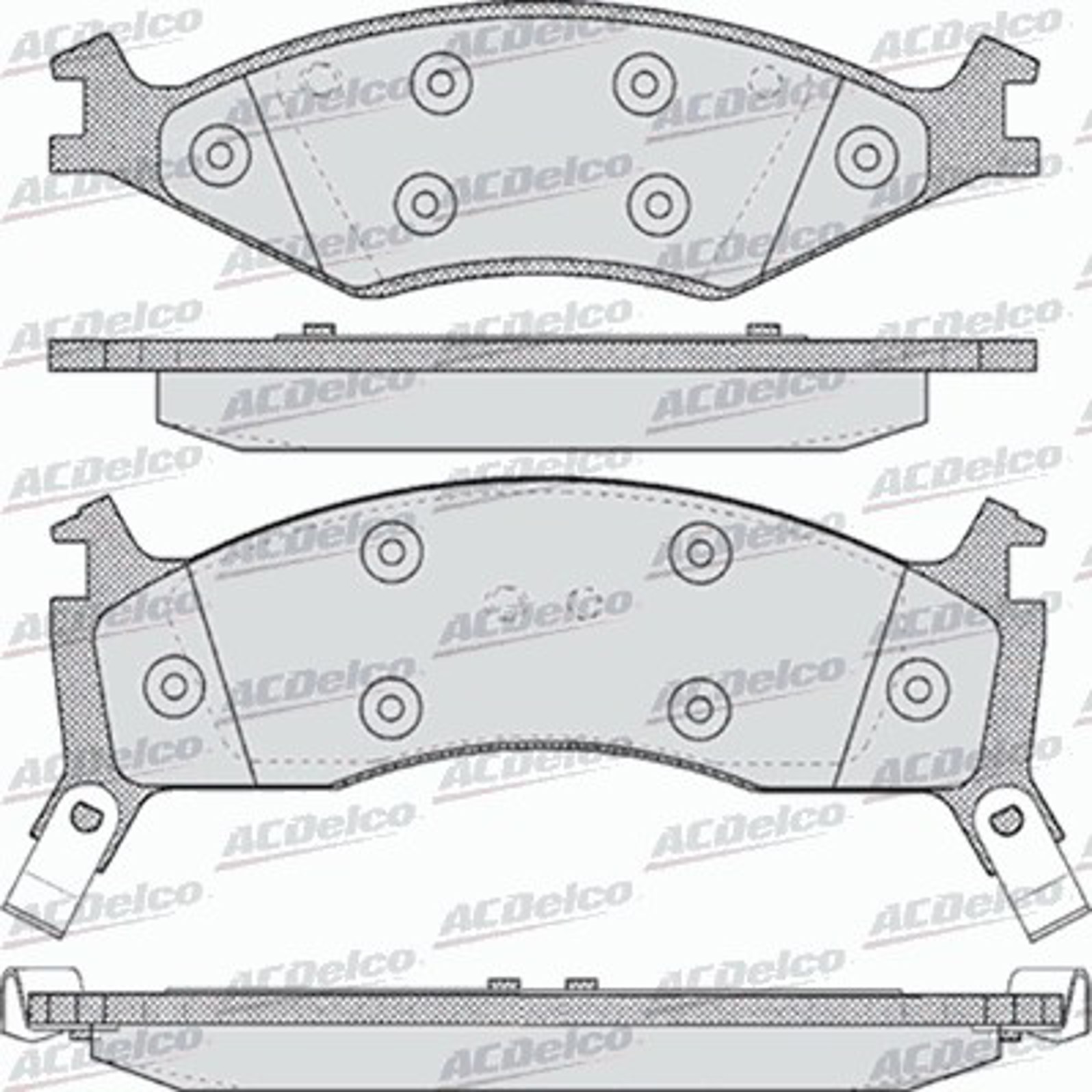 AC058426D AC DELCO Колодки тормозные дисковые