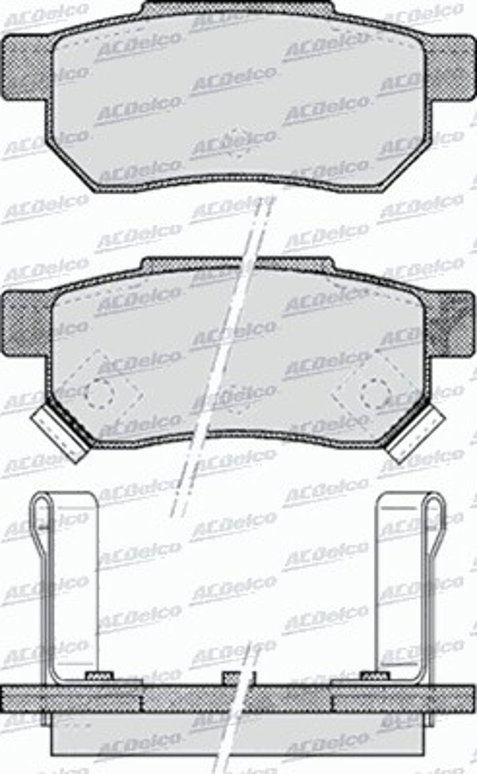 AC058507D AC DELCO Колодки тормозные дисковые