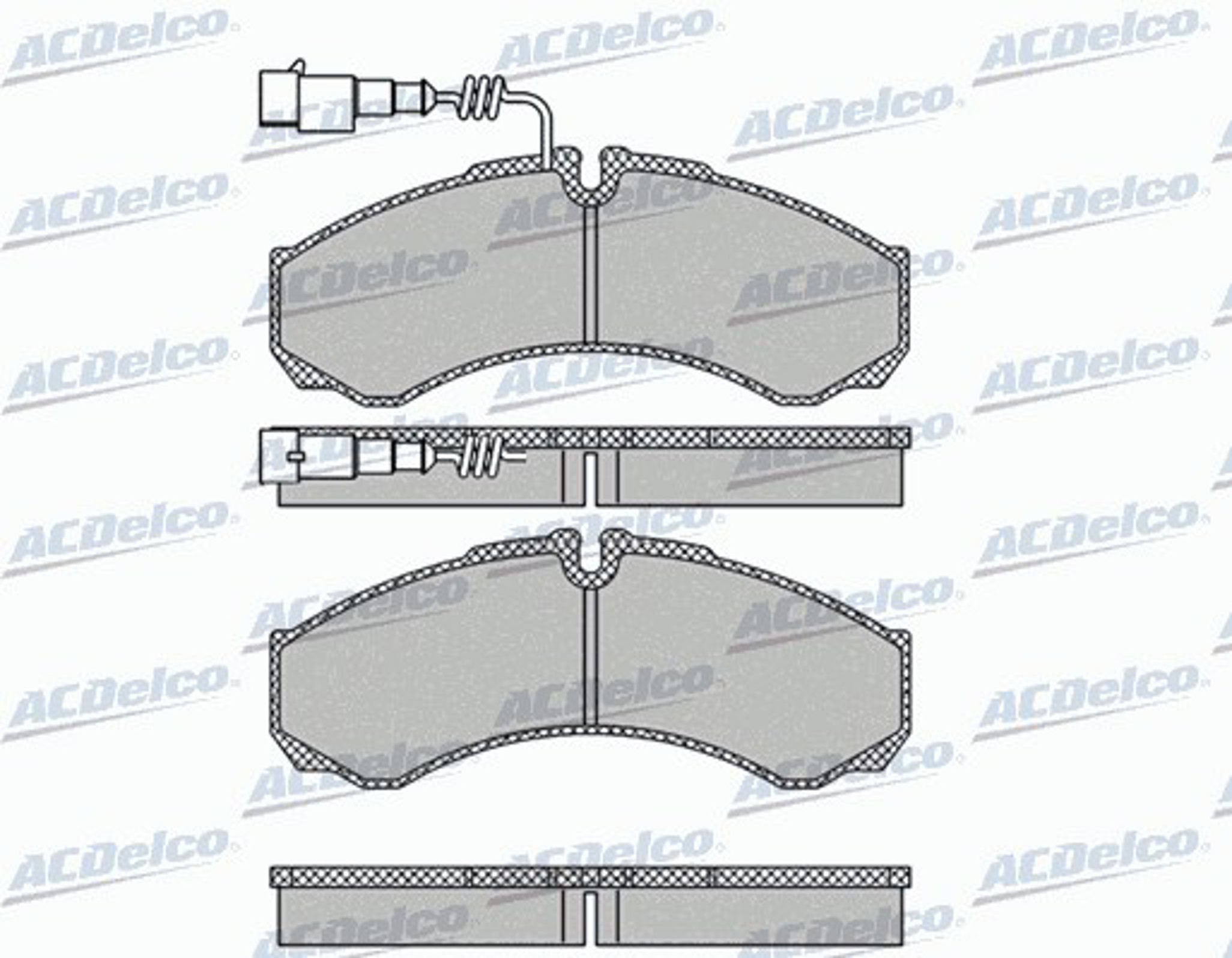 AC058684AD AC DELCO Колодки тормозные дисковые