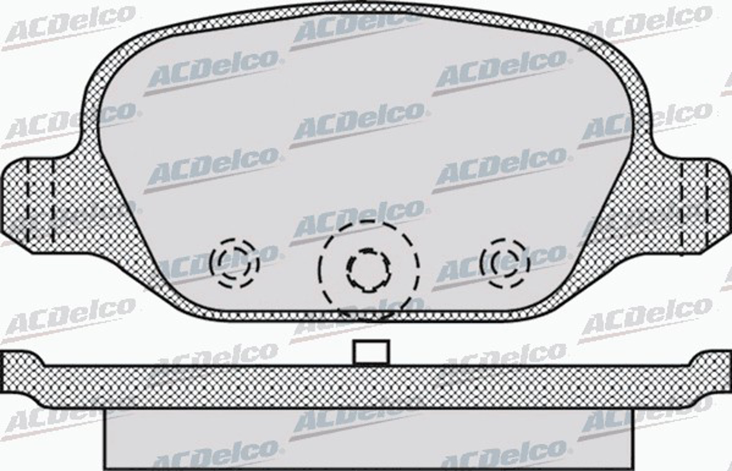 AC058872D AC DELCO Колодки тормозные дисковые