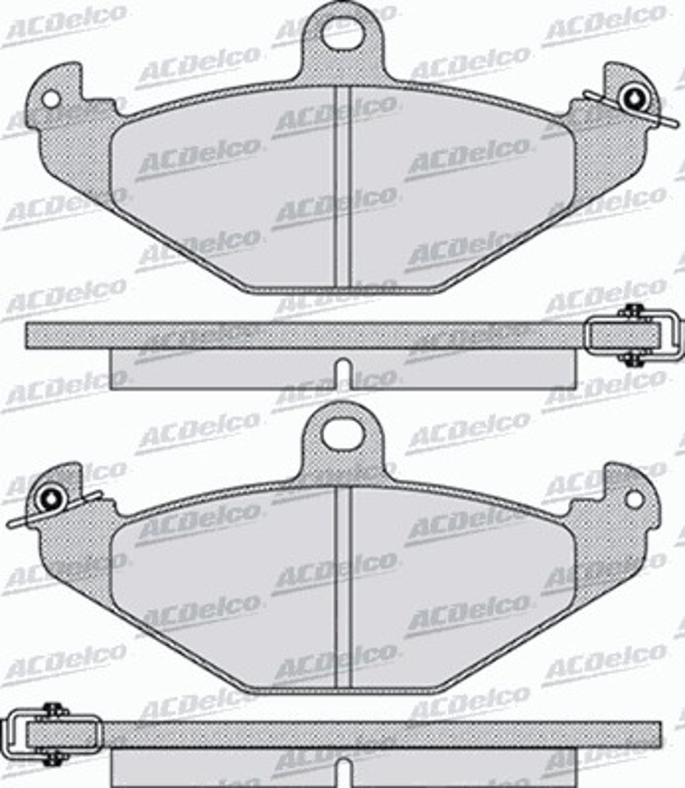 AC058890D AC DELCO Колодки тормозные дисковые