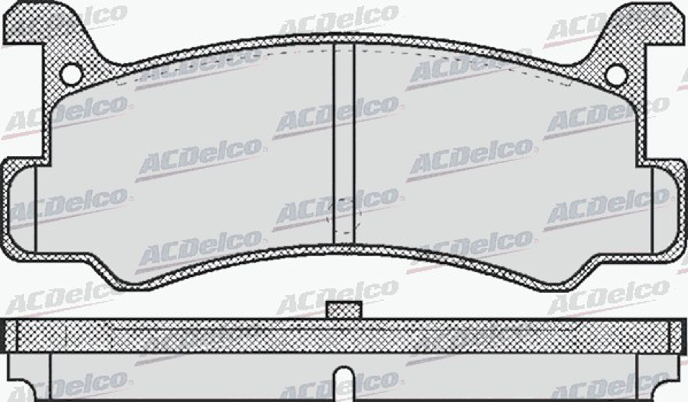 AC420781D AC DELCO Колодки тормозные дисковые