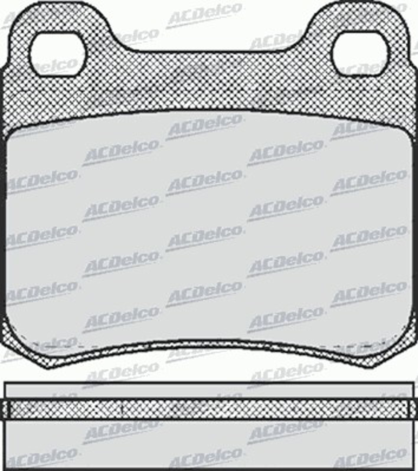 AC421381D AC DELCO Колодки тормозные дисковые