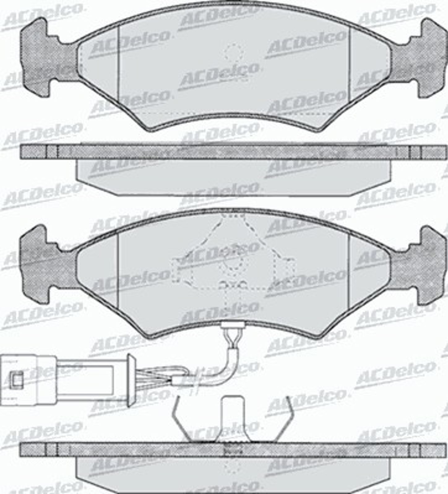 AC431181D AC DELCO Колодки тормозные дисковые