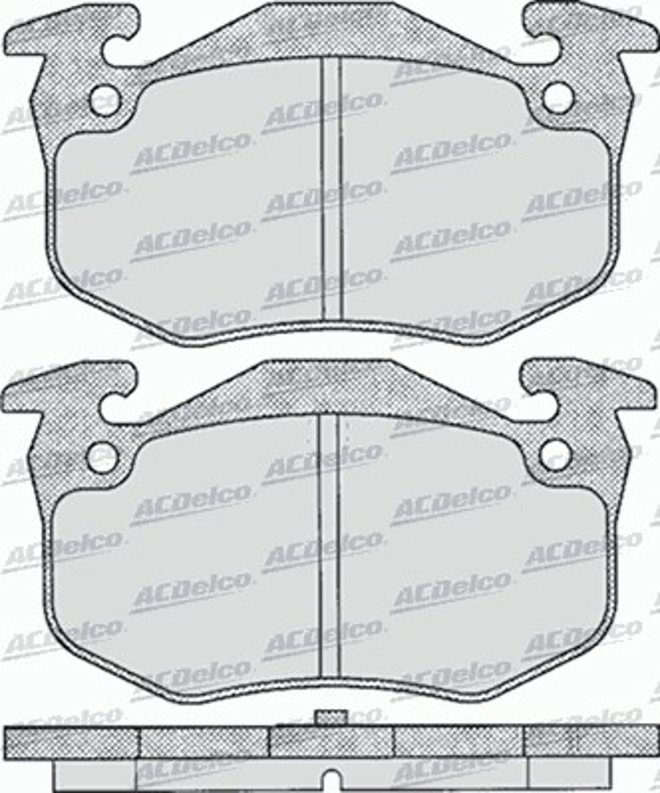 AC435881D AC DELCO Колодки тормозные дисковые