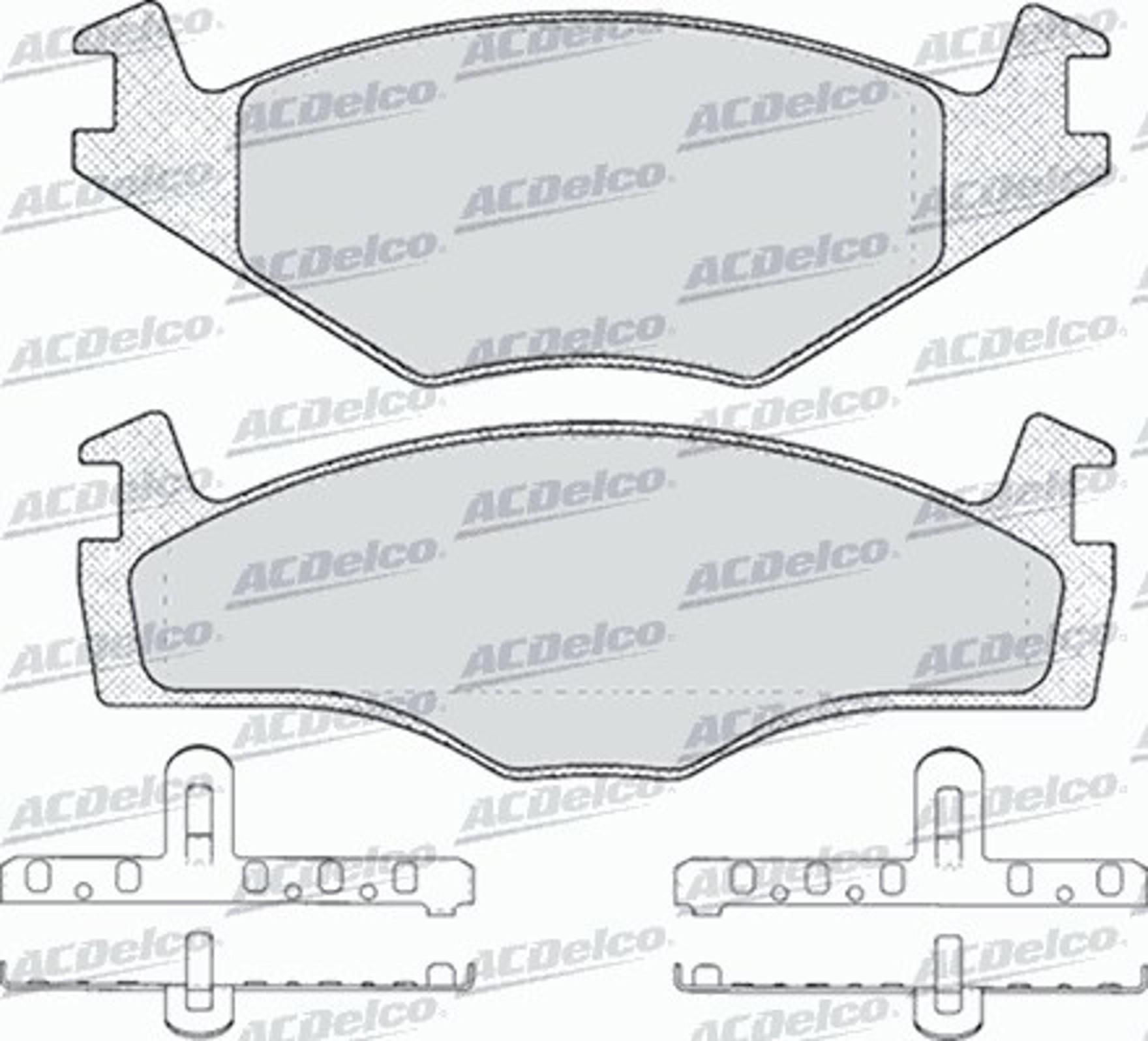 AC436481D AC DELCO Колодки тормозные дисковые