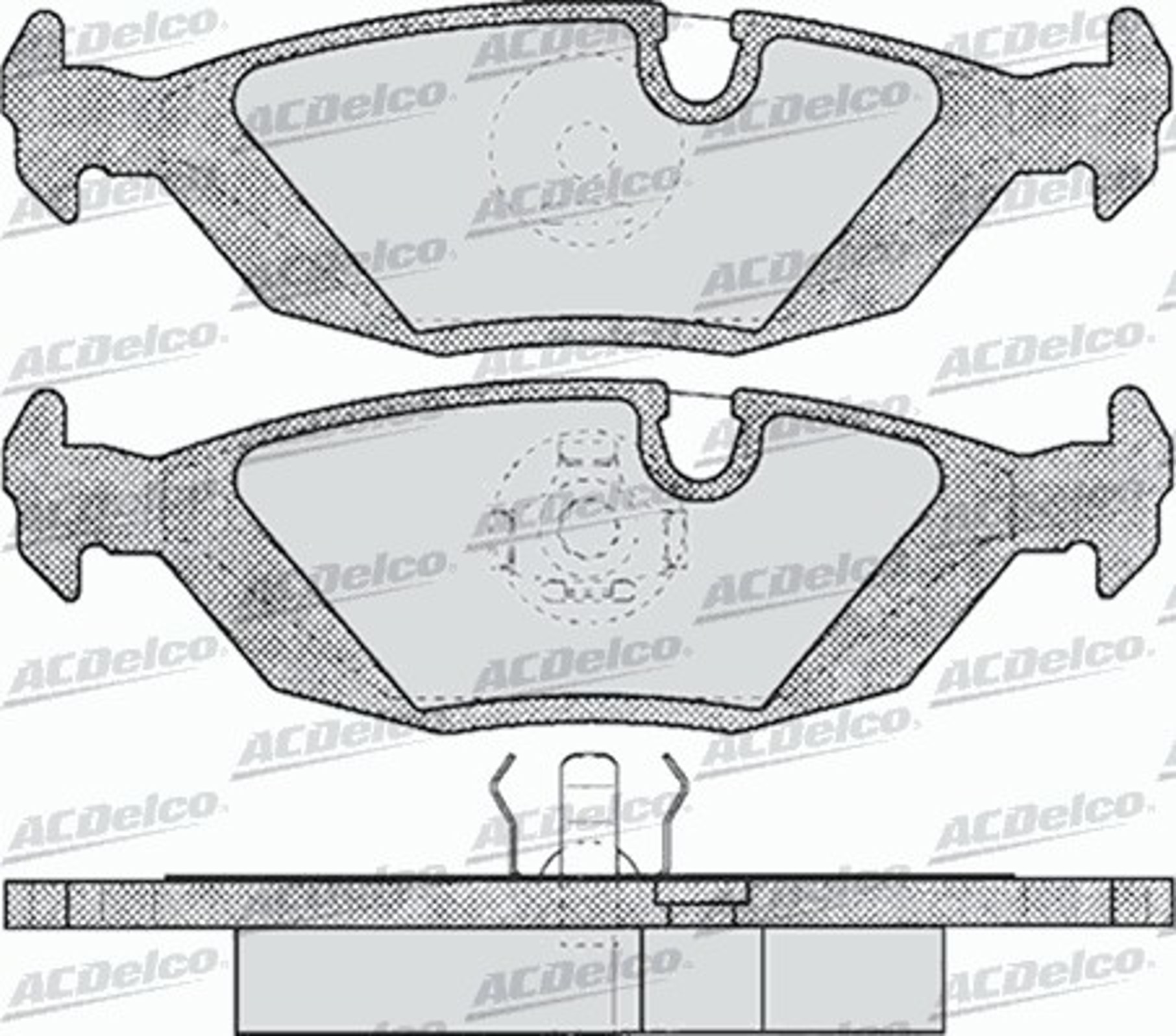 AC438181D AC DELCO Колодки тормозные дисковые