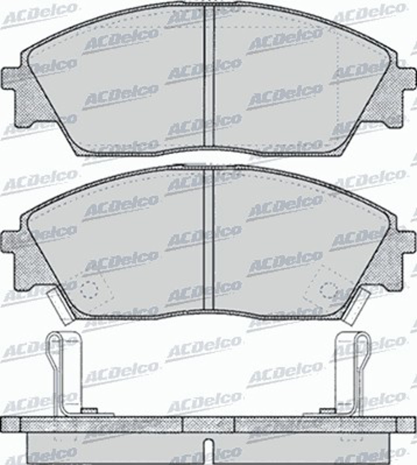 AC444781D AC DELCO Колодки тормозные дисковые