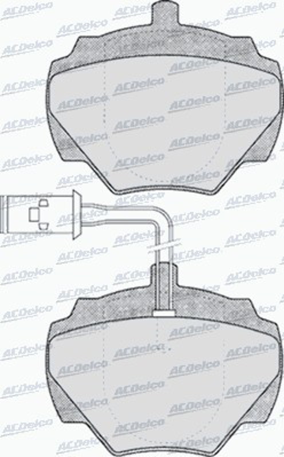 AC446081D AC DELCO Колодки тормозные дисковые