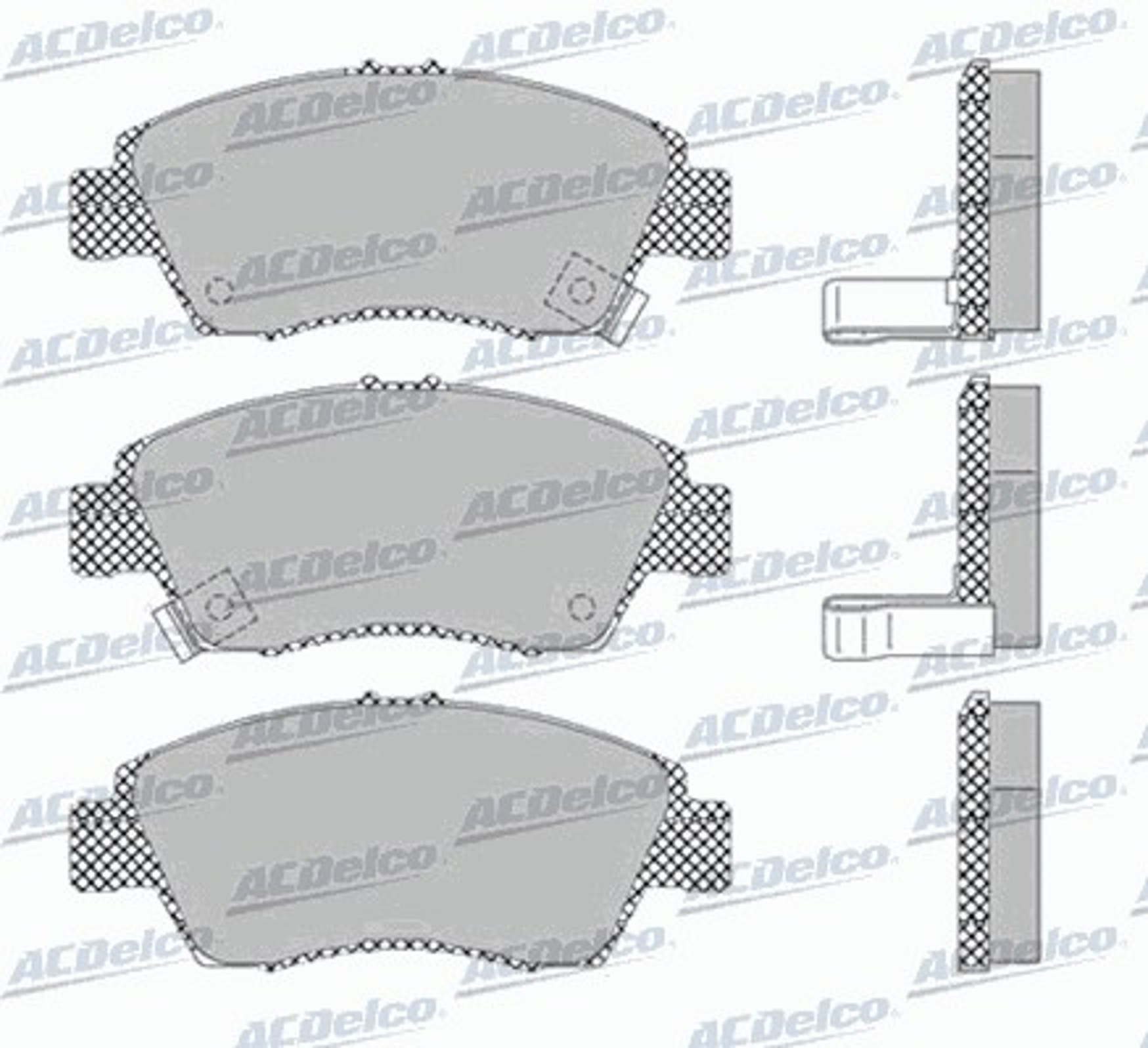 AC453481D AC DELCO Колодки тормозные дисковые