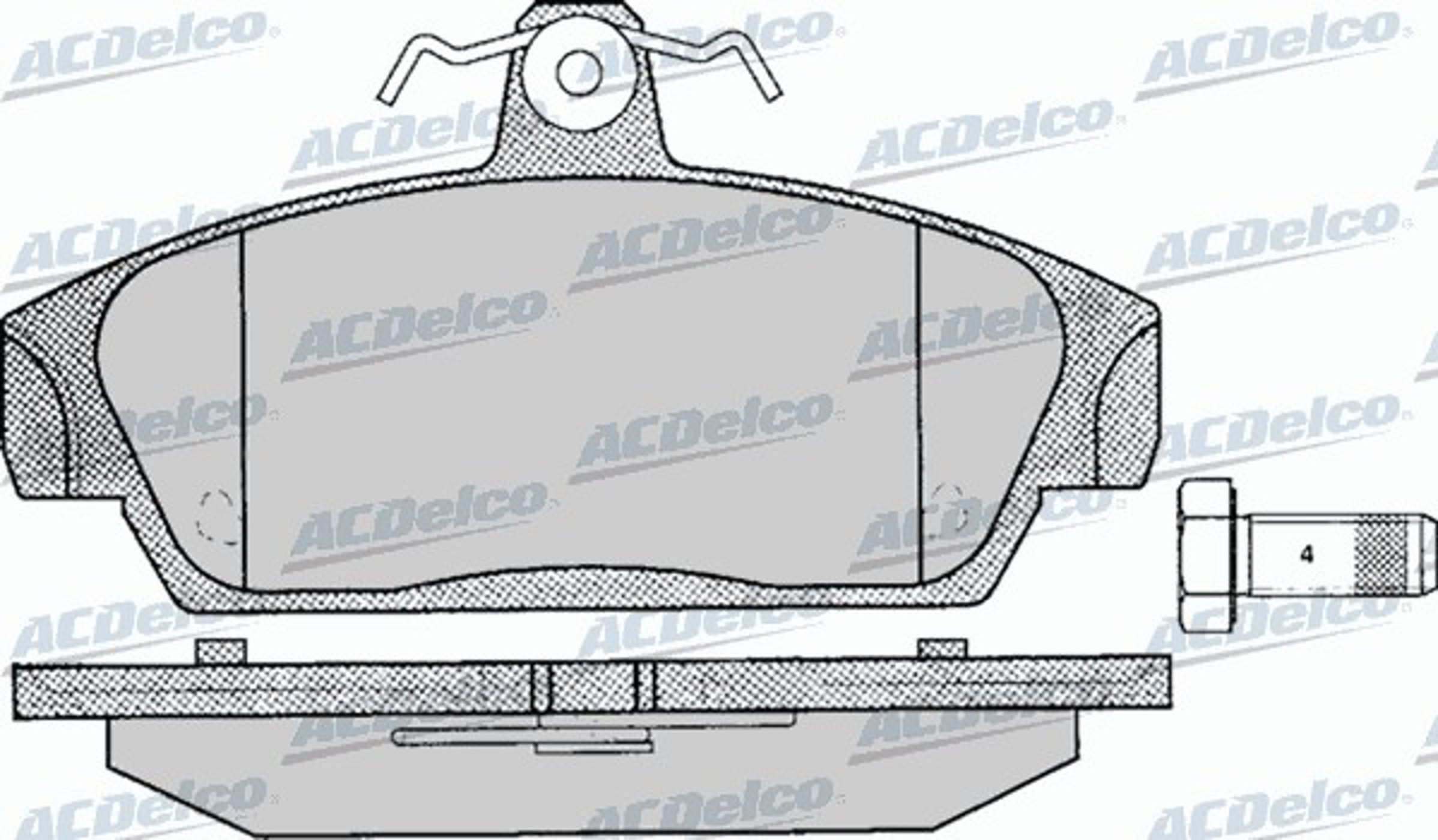 AC456581D AC DELCO Колодки тормозные дисковые