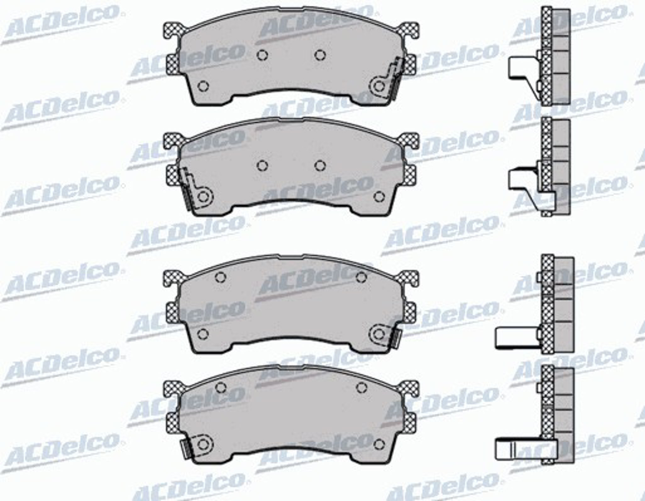 AC459481D AC DELCO Колодки тормозные дисковые