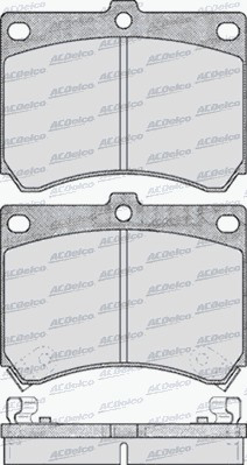 AC462281D AC DELCO Колодки тормозные дисковые