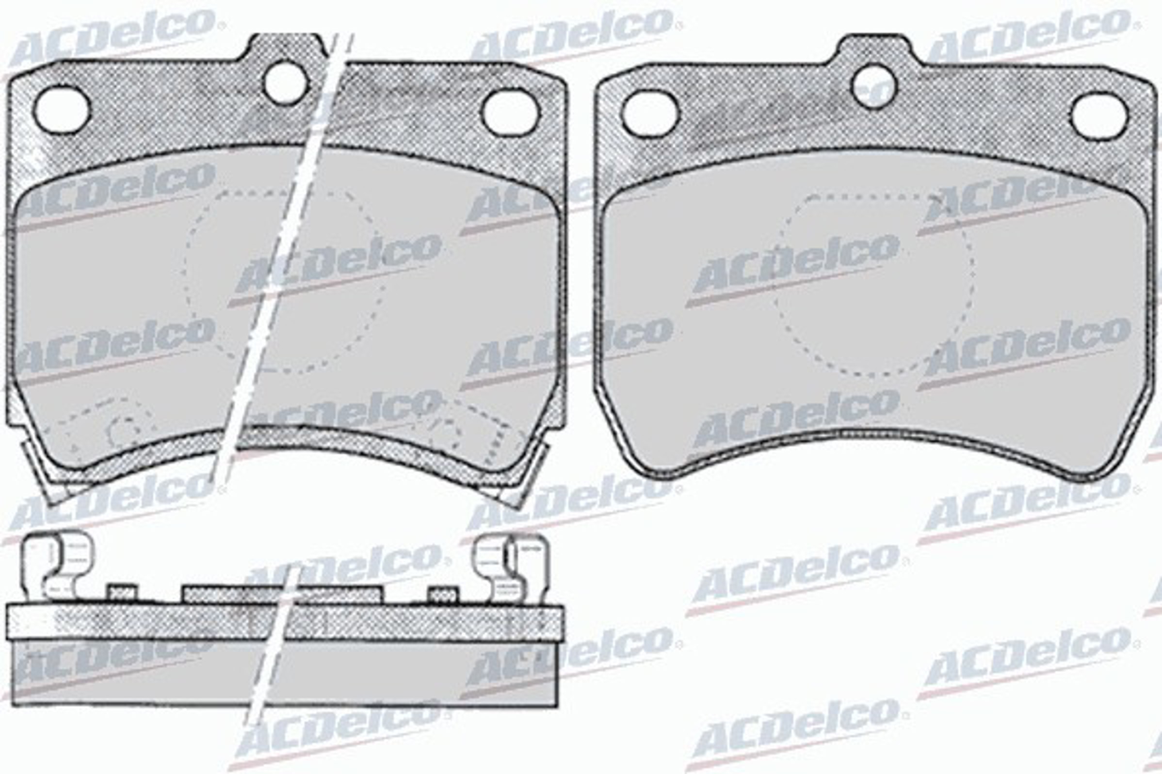 AC466781D AC DELCO Колодки тормозные дисковые