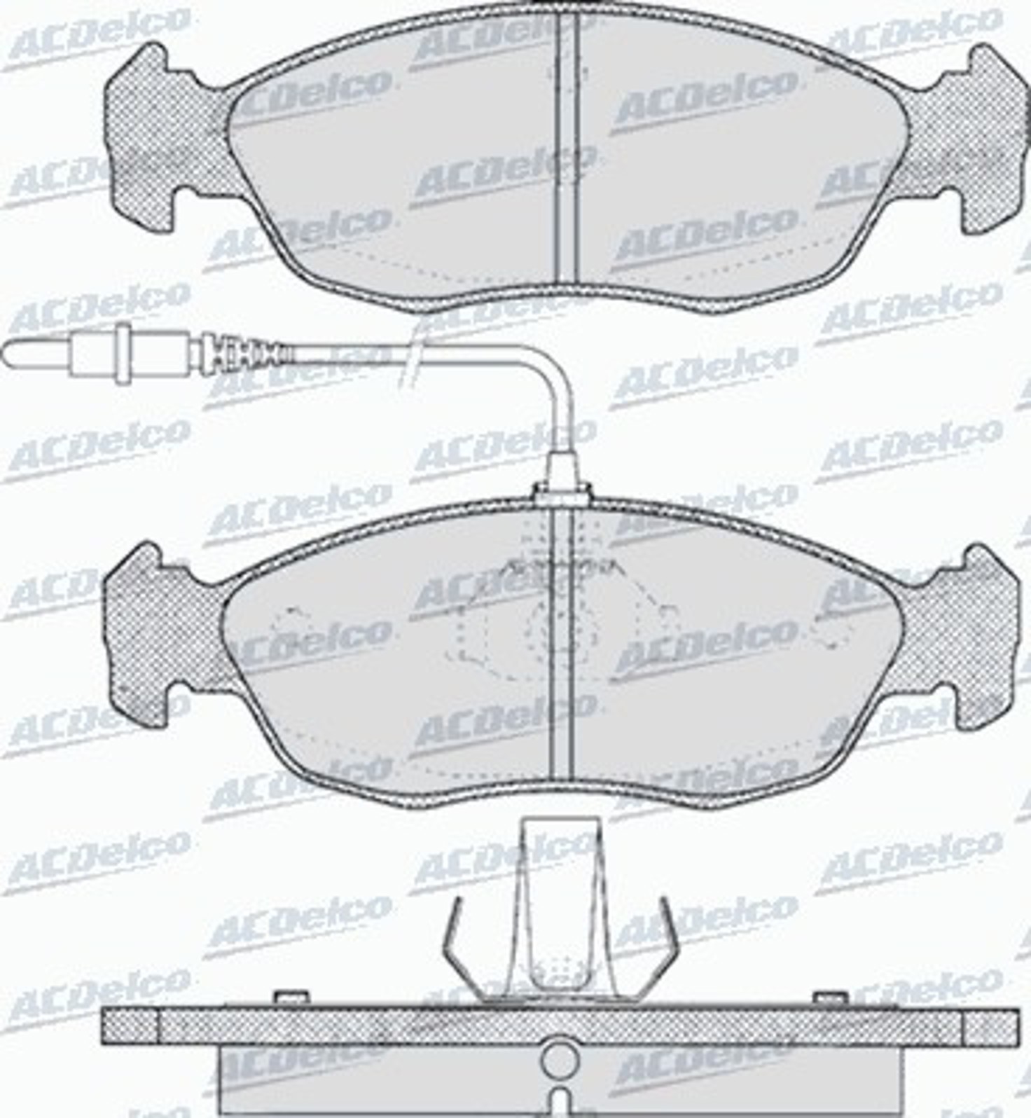 AC475881D AC DELCO Колодки тормозные дисковые