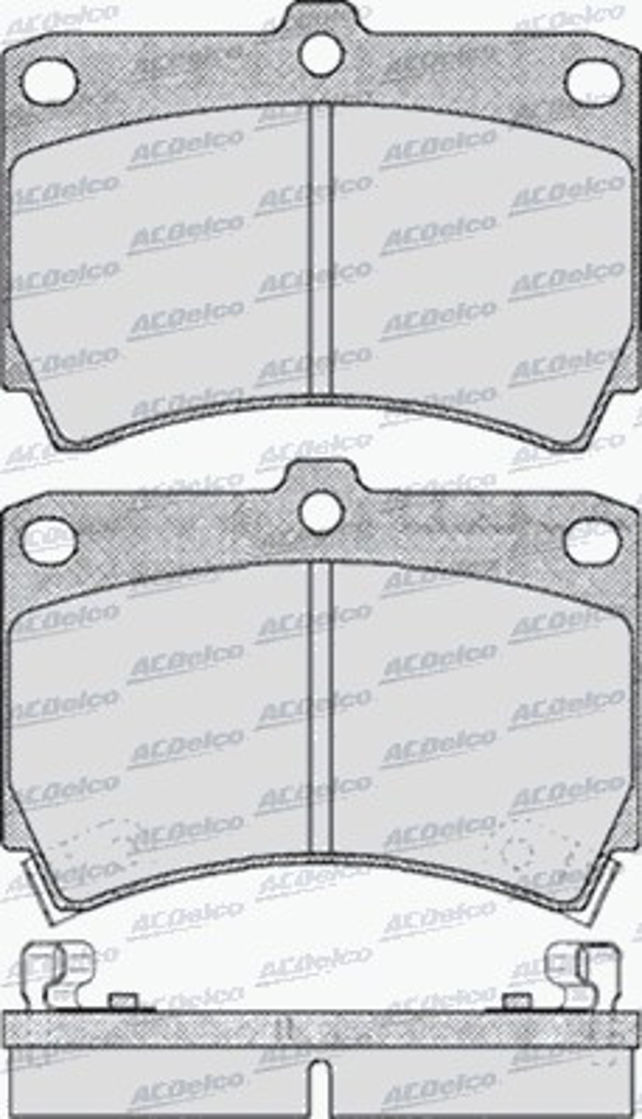 AC477481D AC DELCO Колодки тормозные дисковые