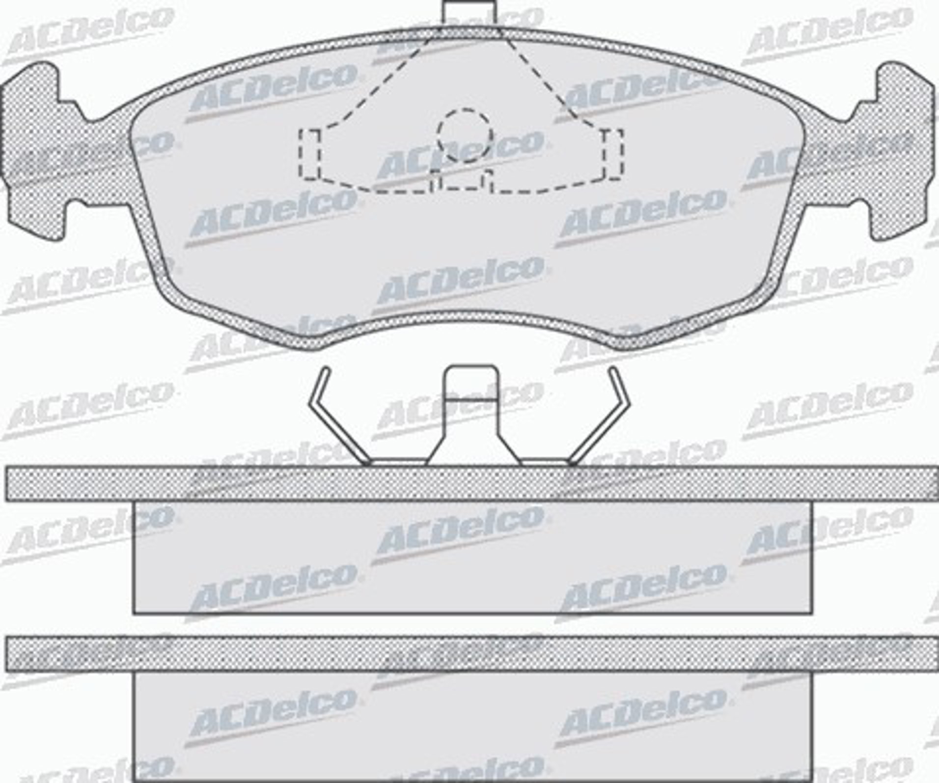 AC478981D AC DELCO Колодки тормозные дисковые