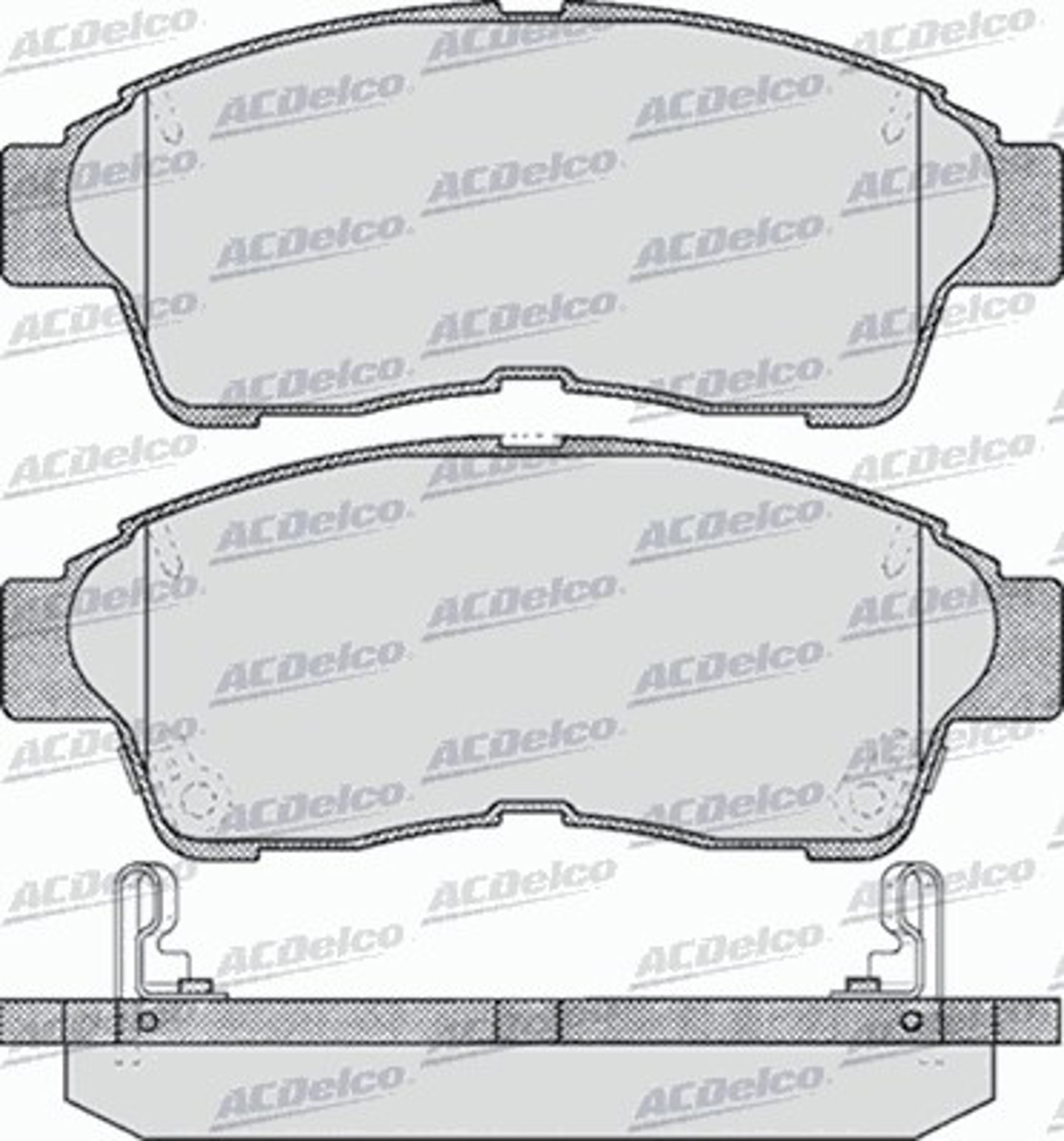 AC481681D AC DELCO Комплект тормозных колодок, дисковый тормоз