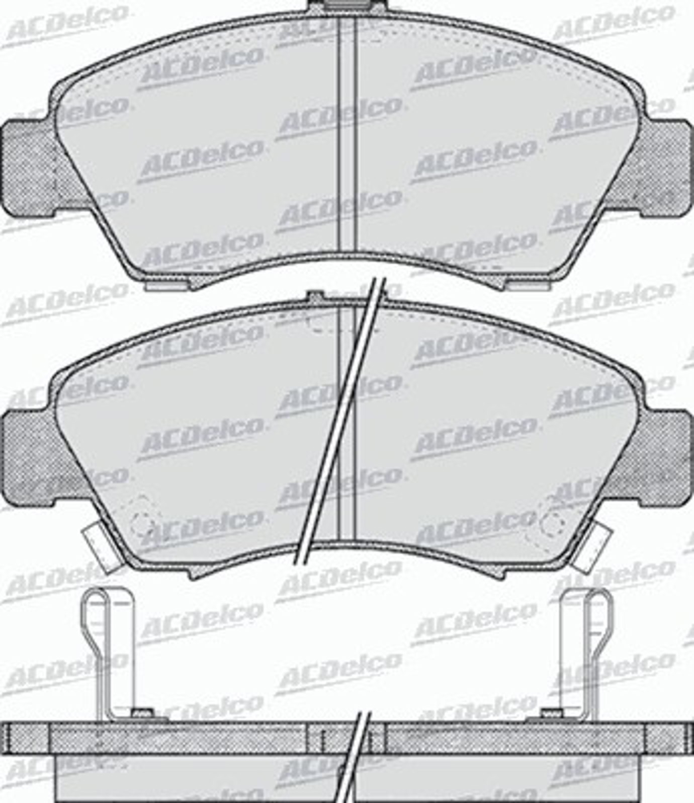 AC487281D AC DELCO Колодки тормозные дисковые