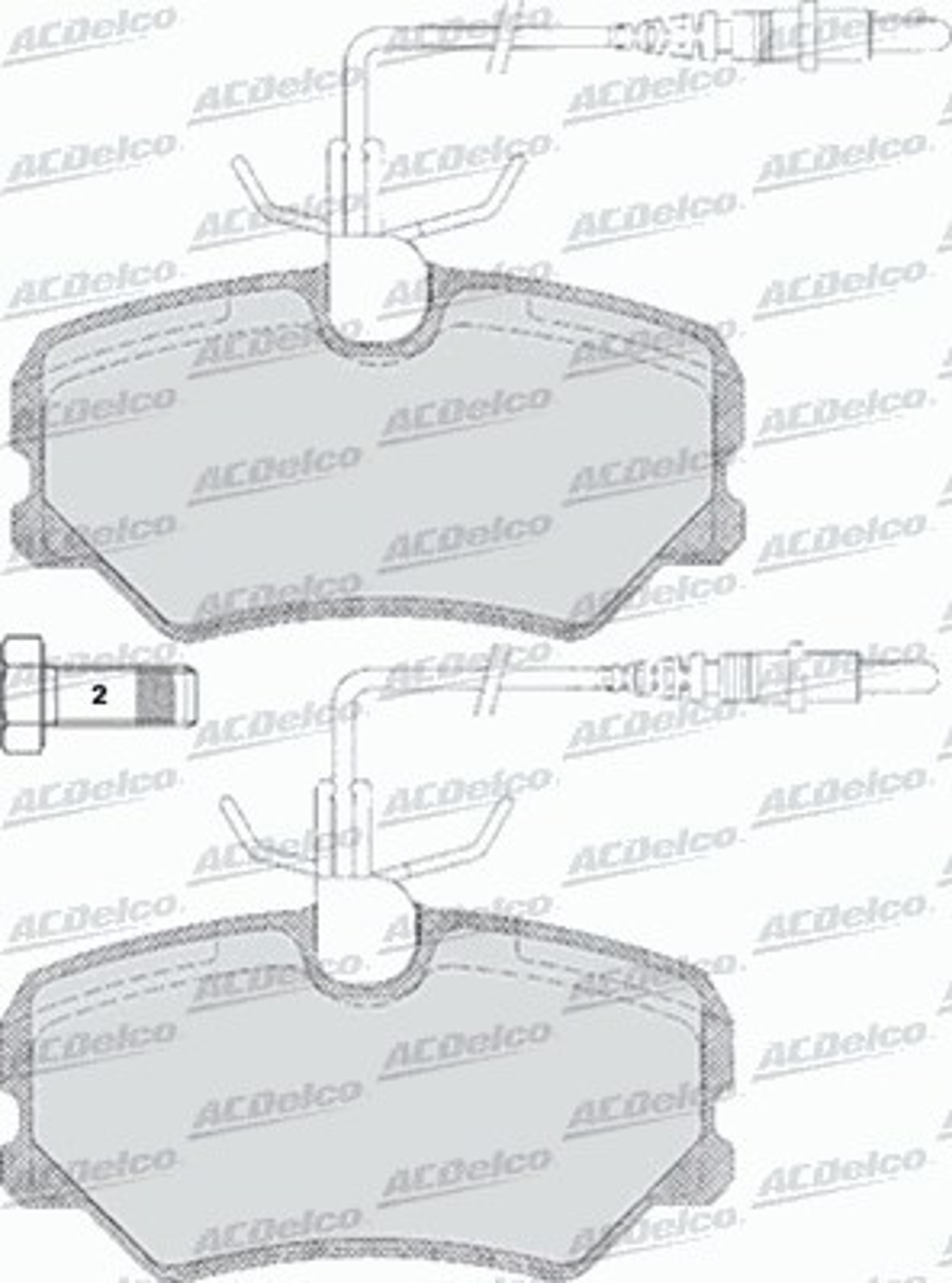 AC492281D AC DELCO Колодки тормозные дисковые