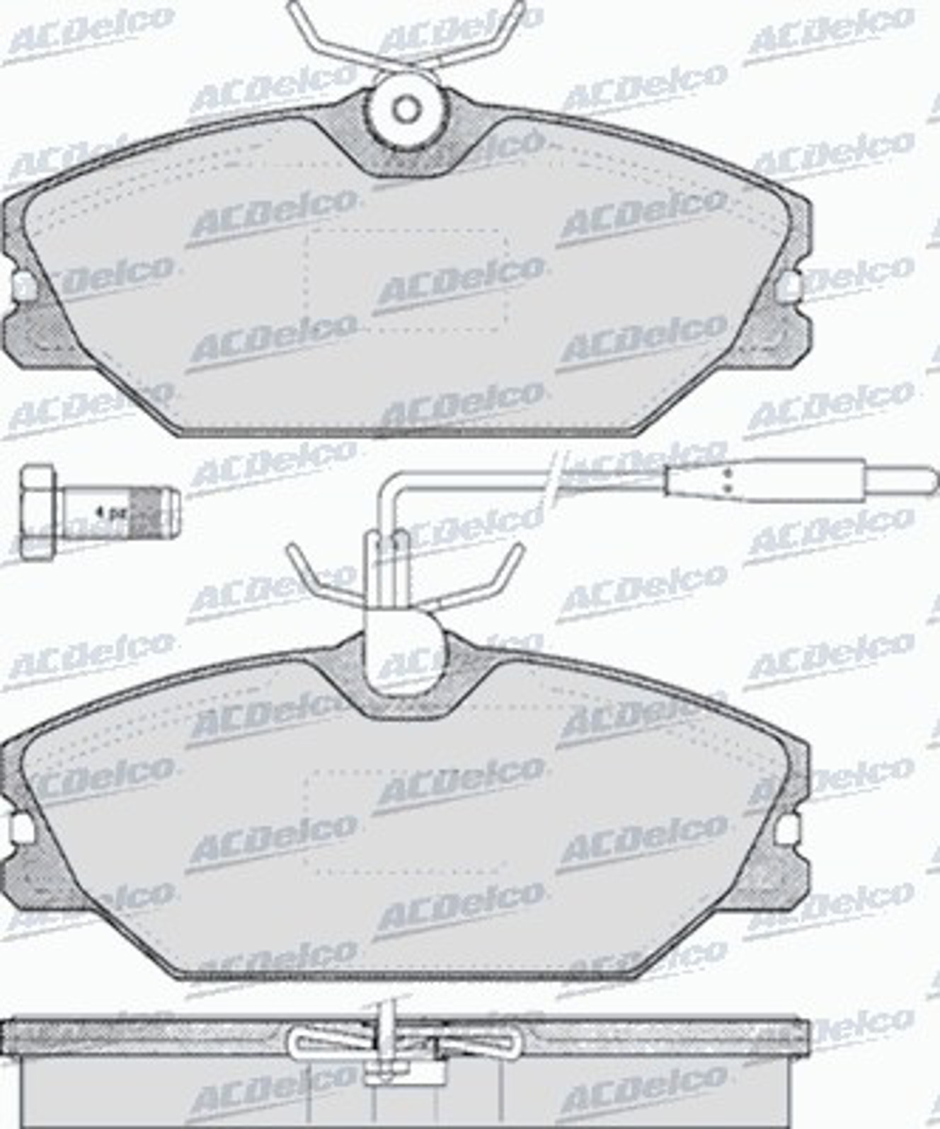 AC492681D AC DELCO Колодки тормозные дисковые