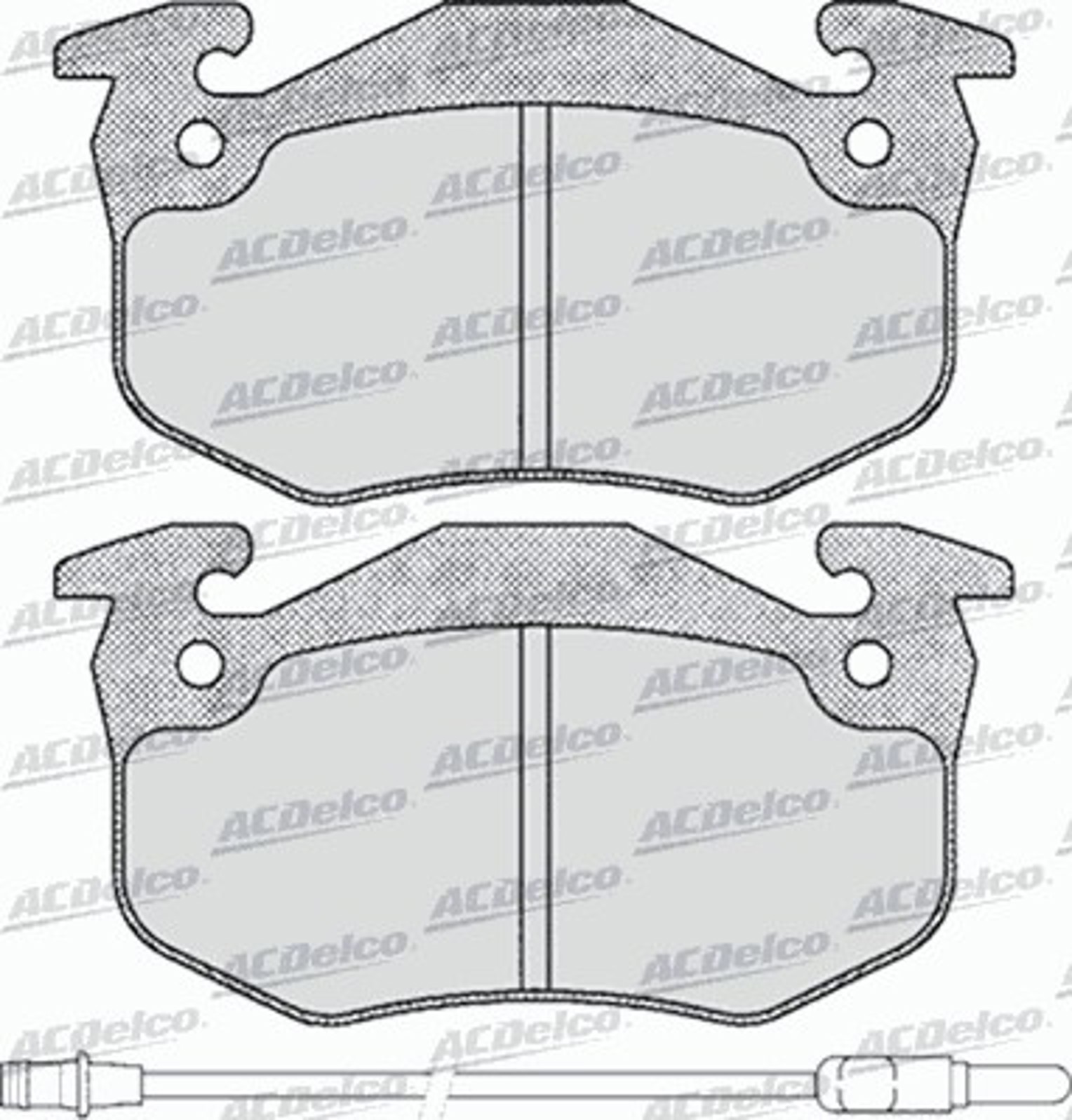 AC528281D AC DELCO Колодки тормозные дисковые