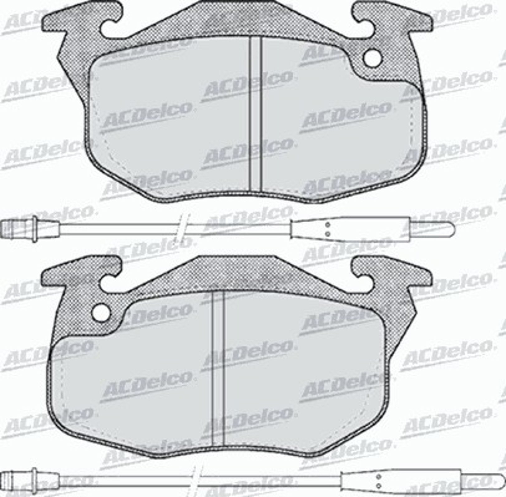 AC553781D AC DELCO Колодки тормозные дисковые