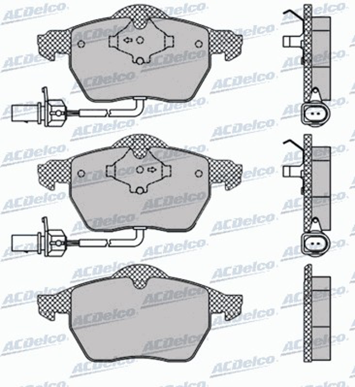 AC604881D AC DELCO Колодки тормозные дисковые