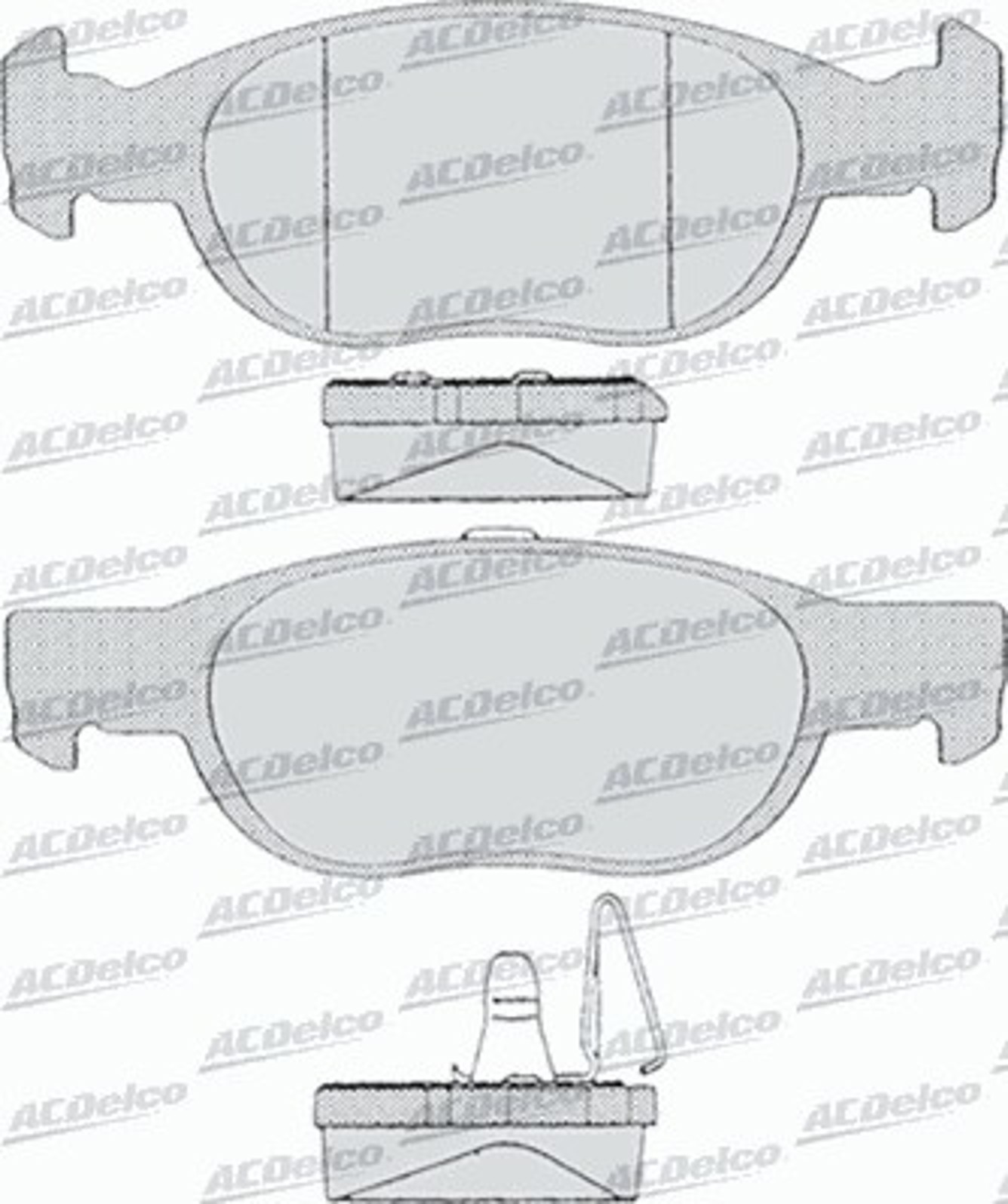 AC624381D AC DELCO Колодки тормозные дисковые