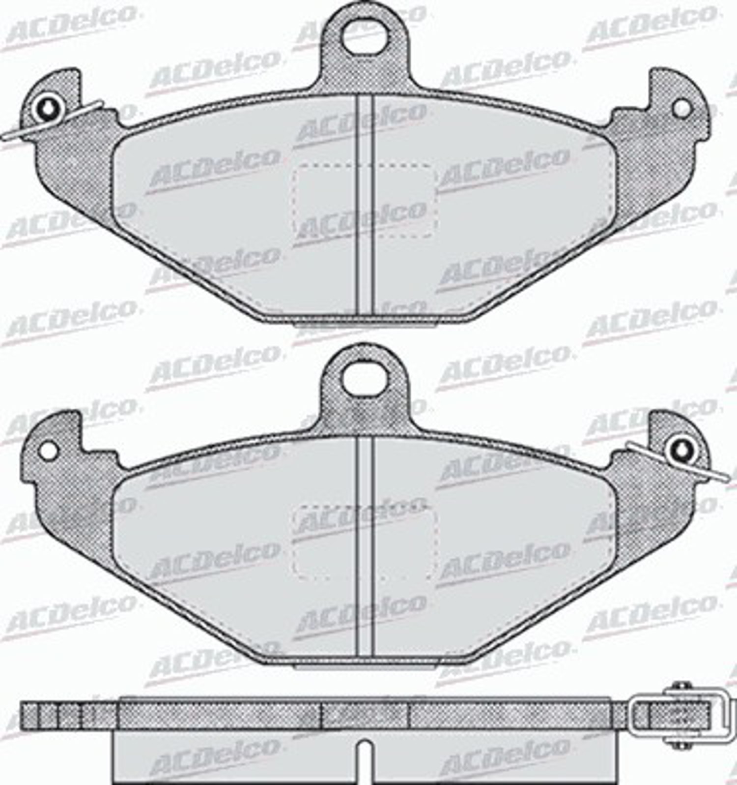 AC625581D AC DELCO Колодки тормозные дисковые