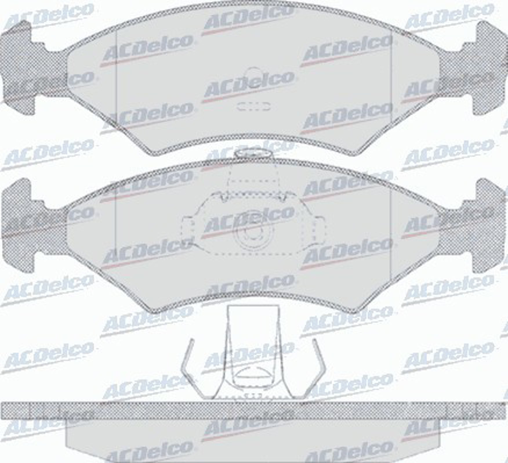 AC633681D AC DELCO Колодки тормозные дисковые