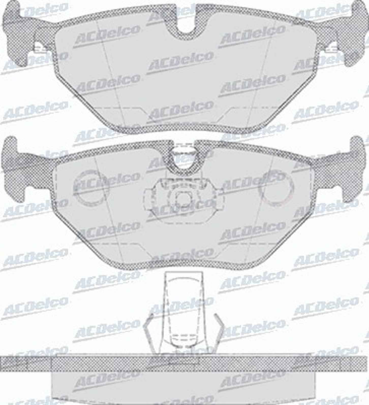 AC637181D AC DELCO Колодки тормозные дисковые