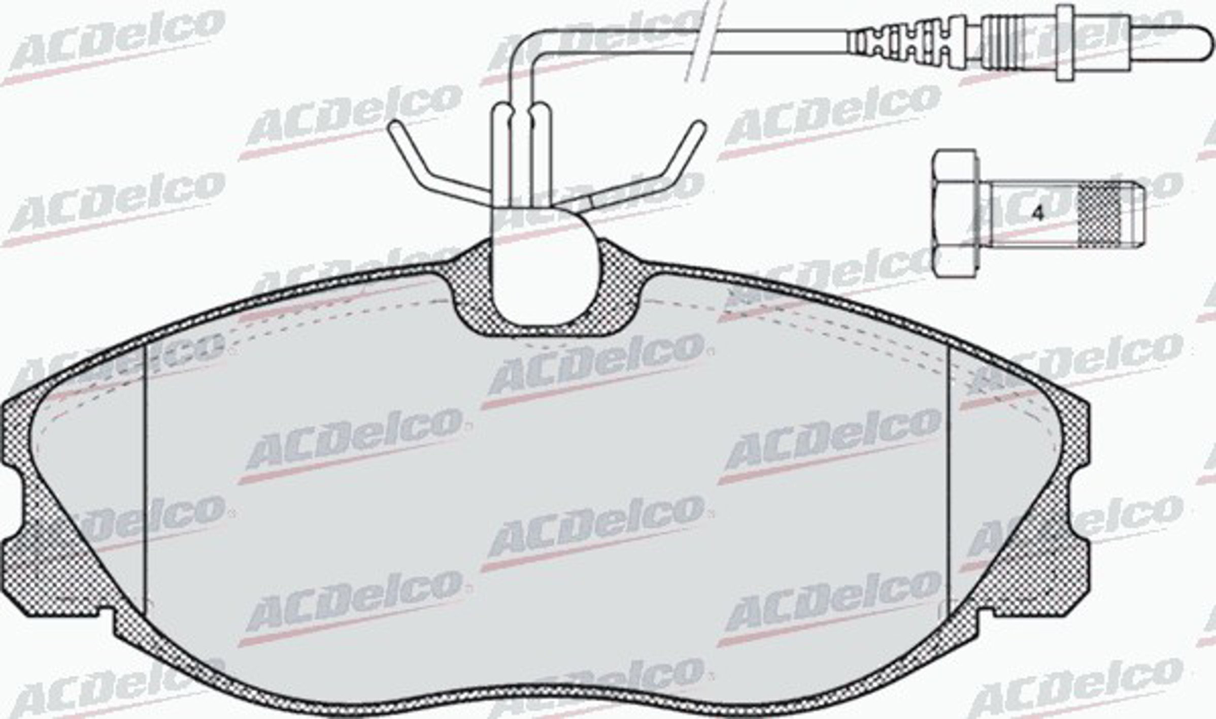 AC637581D AC DELCO Колодки тормозные дисковые