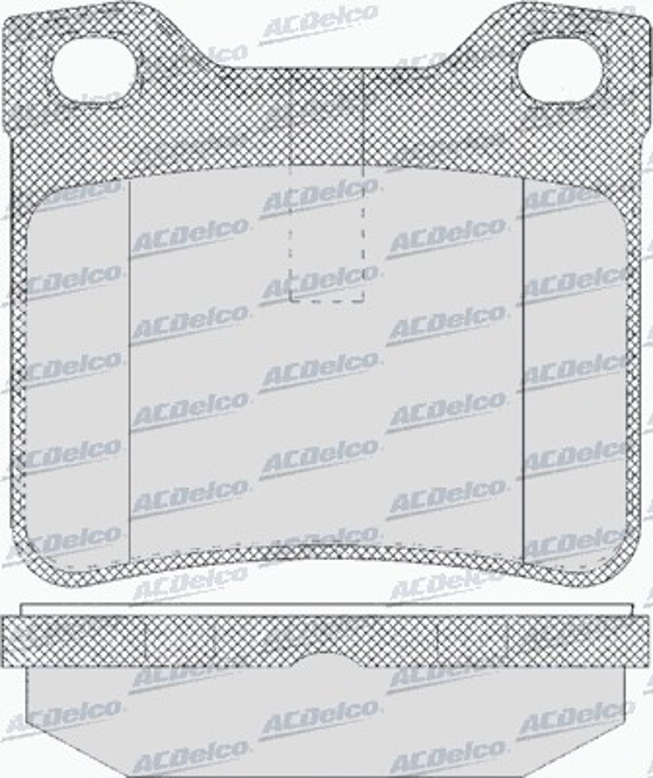 AC638681D AC DELCO Колодки тормозные дисковые