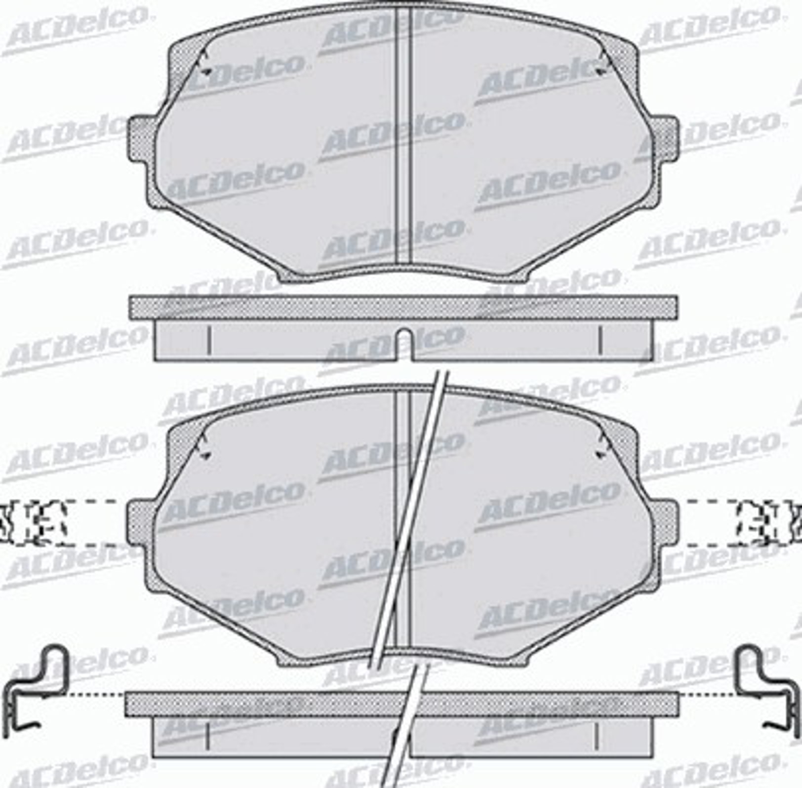 AC638981D AC DELCO Колодки тормозные дисковые