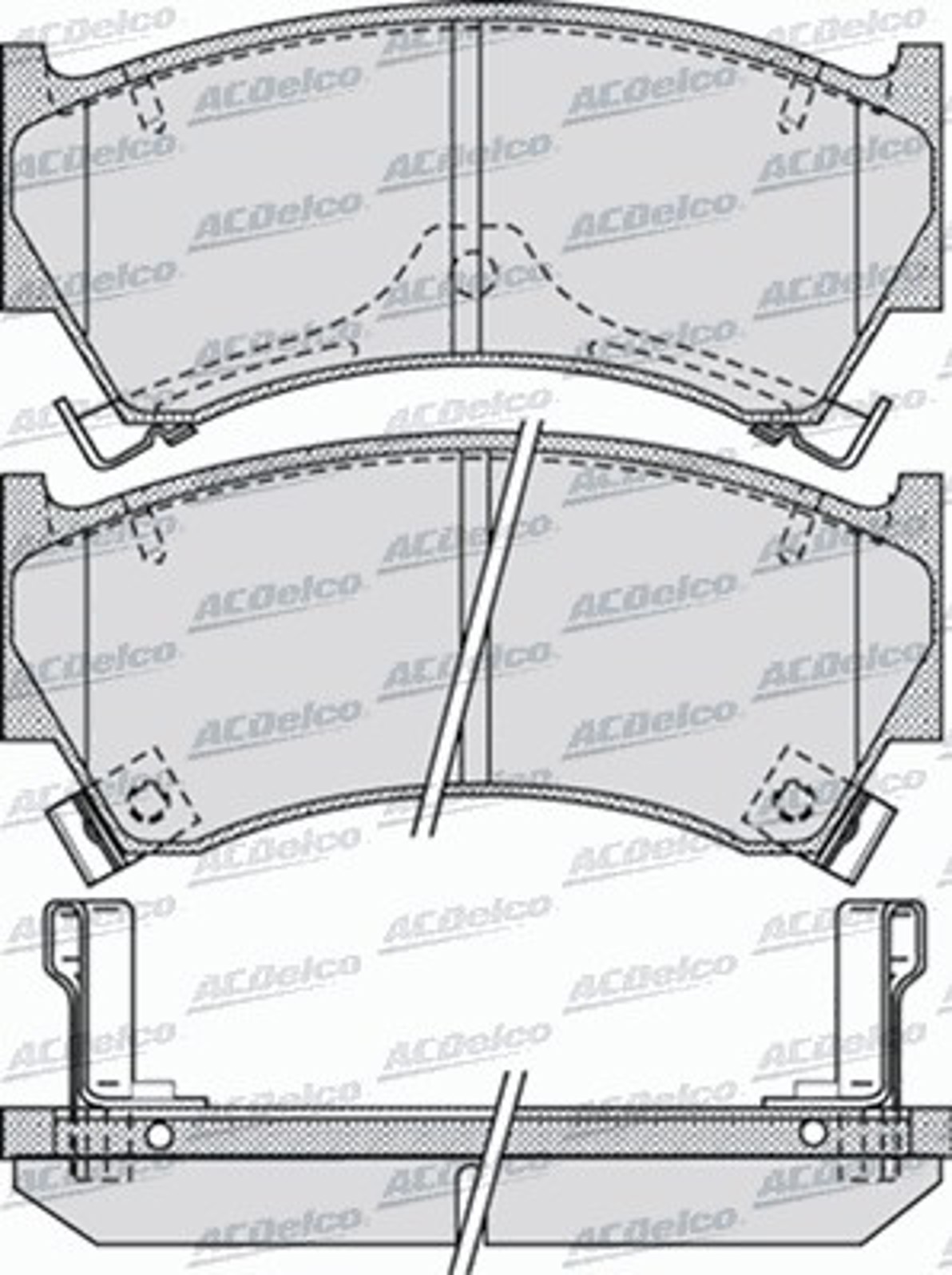 AC639981D AC DELCO Колодки тормозные дисковые