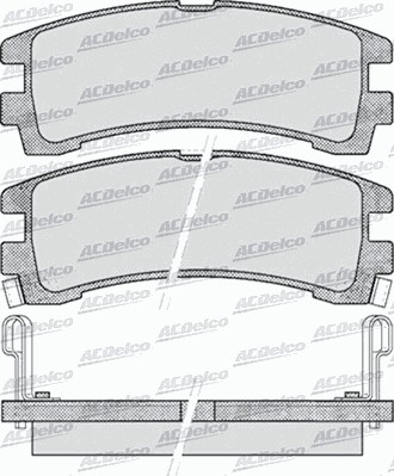 AC641881D AC DELCO Колодки тормозные дисковые