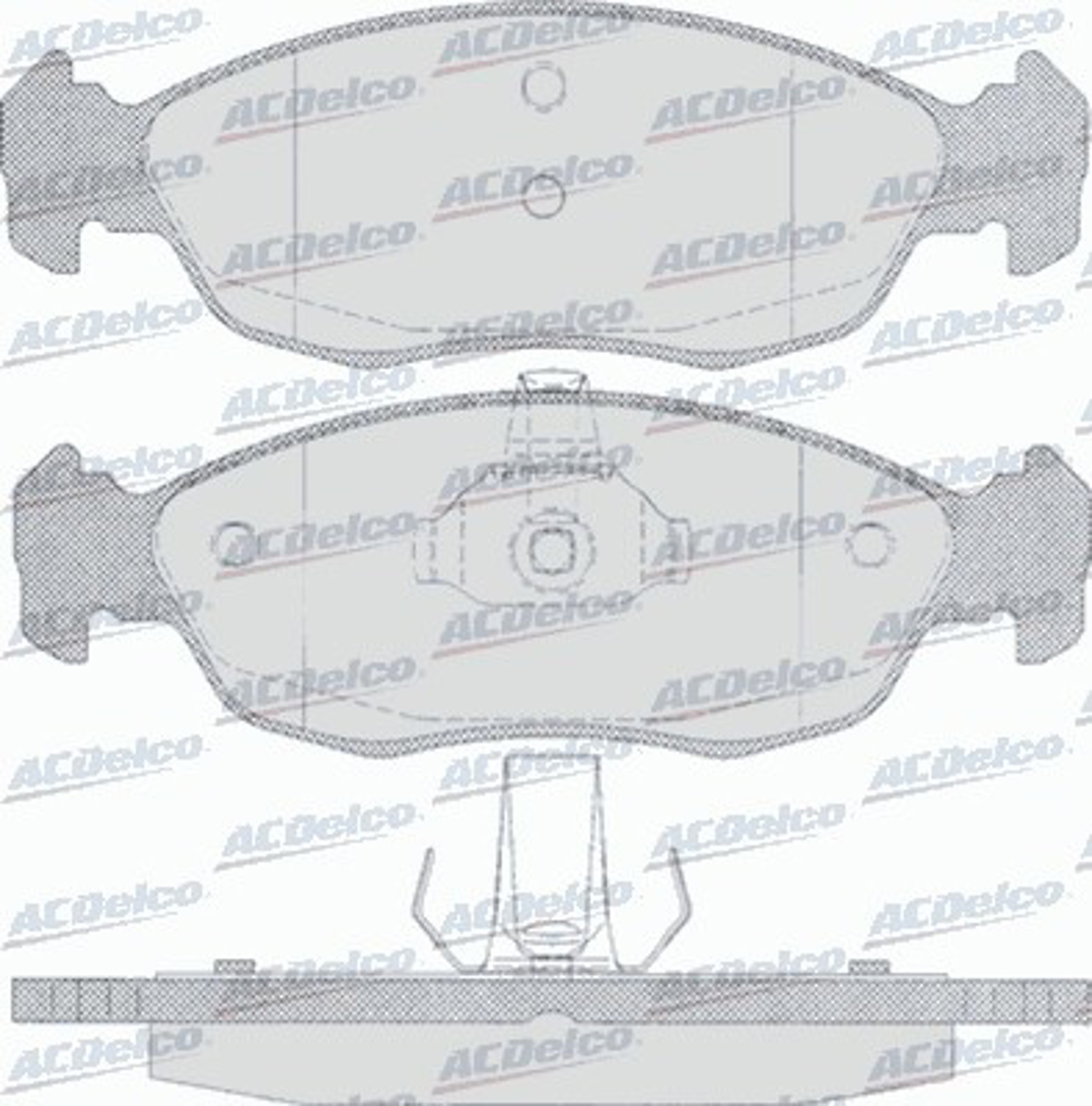 AC642181D AC DELCO Колодки тормозные дисковые