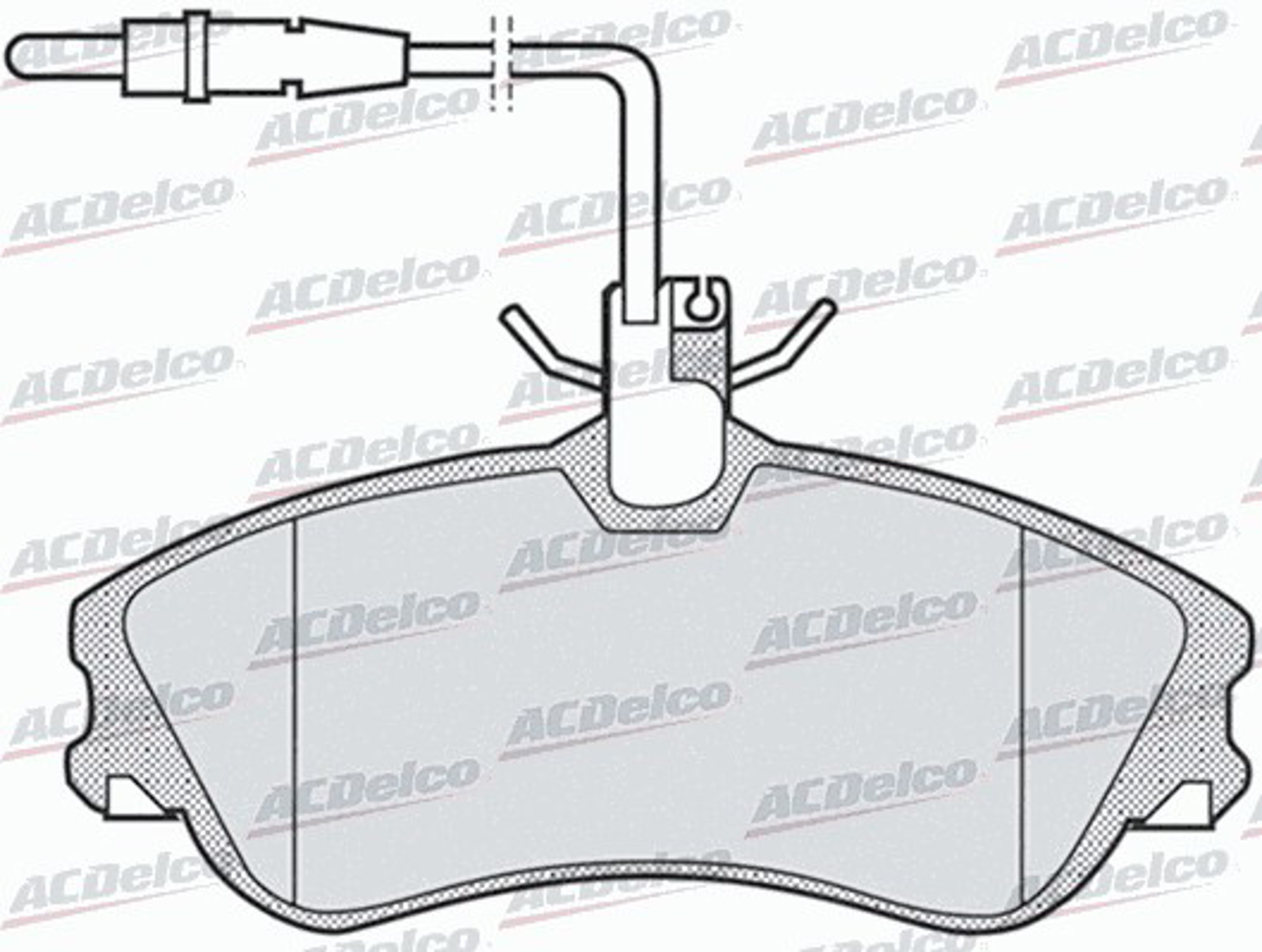 AC642681D AC DELCO Колодки тормозные дисковые