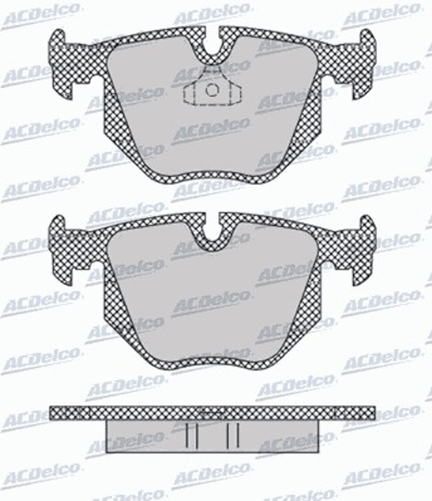 AC661481D AC DELCO Колодки тормозные дисковые