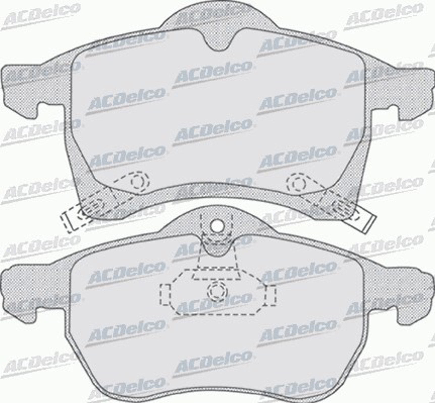 AC666681D AC DELCO Колодки тормозные дисковые