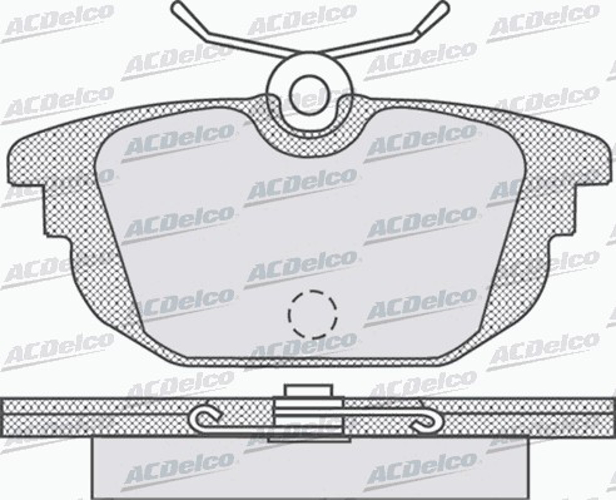 AC677581D AC DELCO Колодки тормозные дисковые