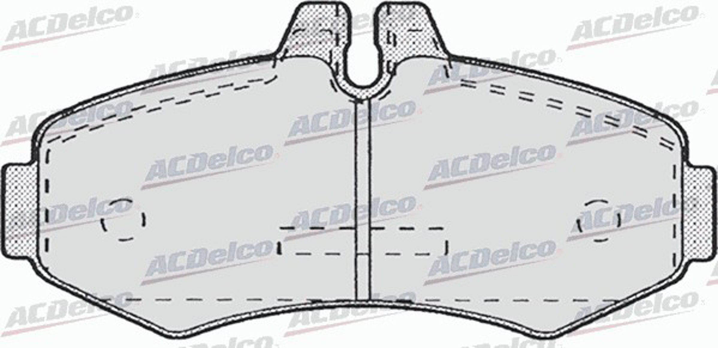 AC678681D AC DELCO Колодки тормозные дисковые