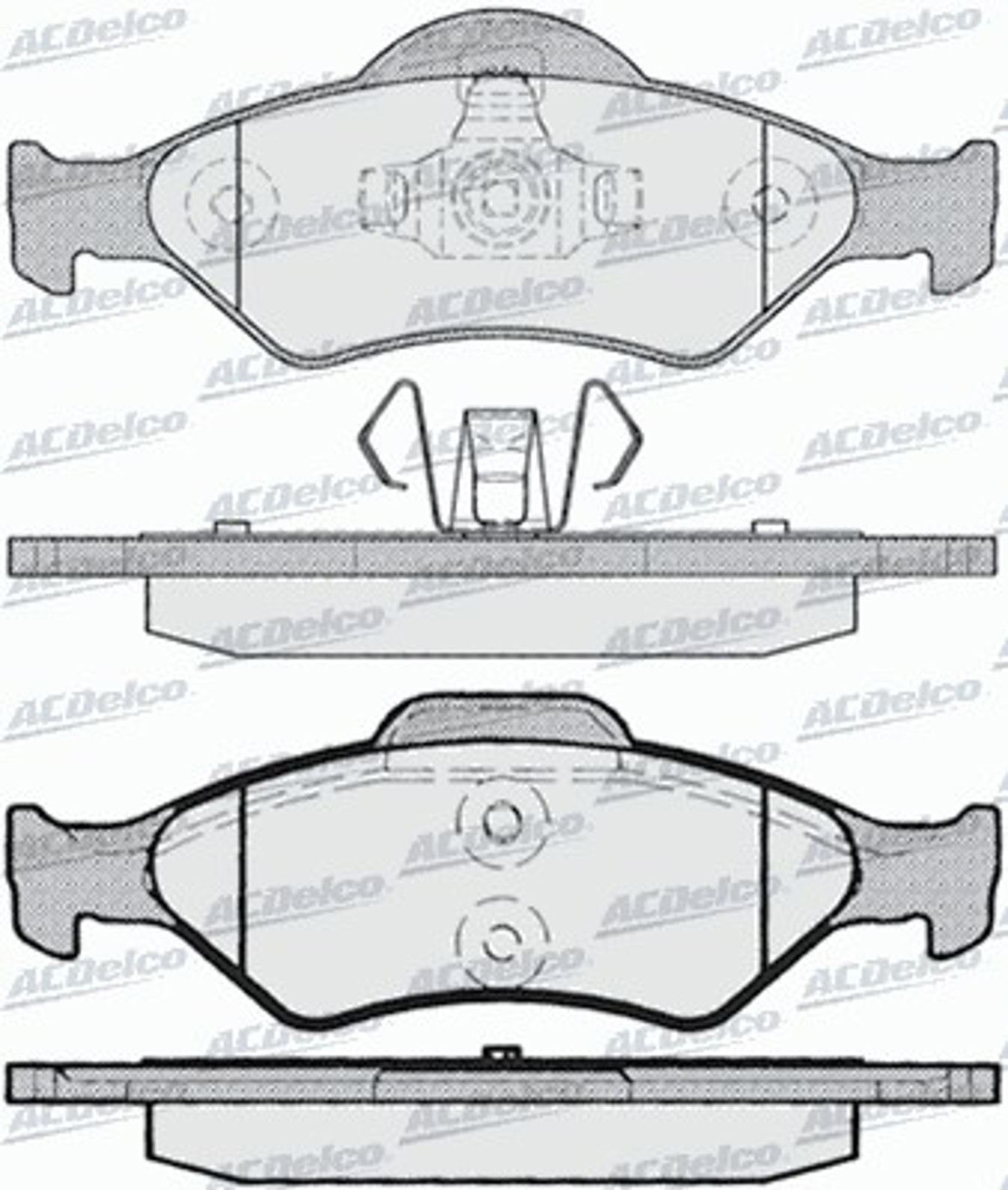 AC685381D AC DELCO Колодки тормозные дисковые