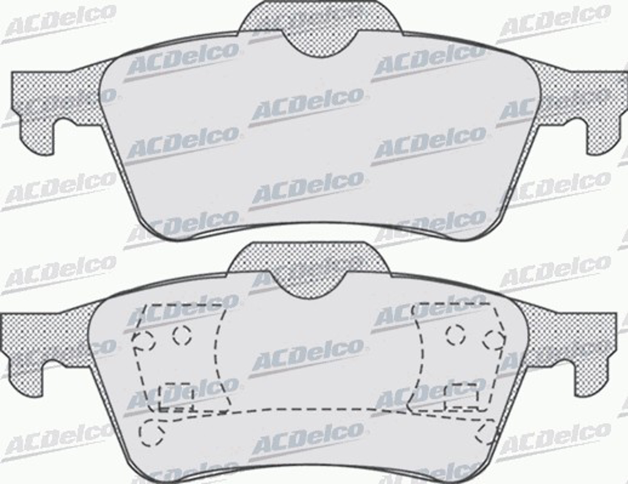 AC686781D AC DELCO Колодки тормозные дисковые