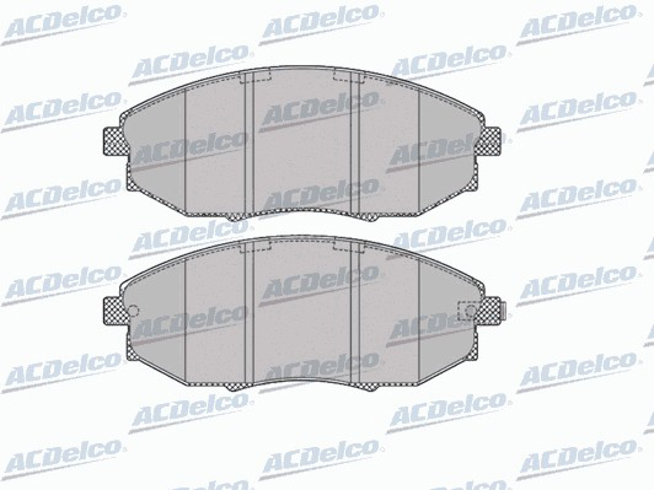 AC687981D AC DELCO Колодки тормозные дисковые