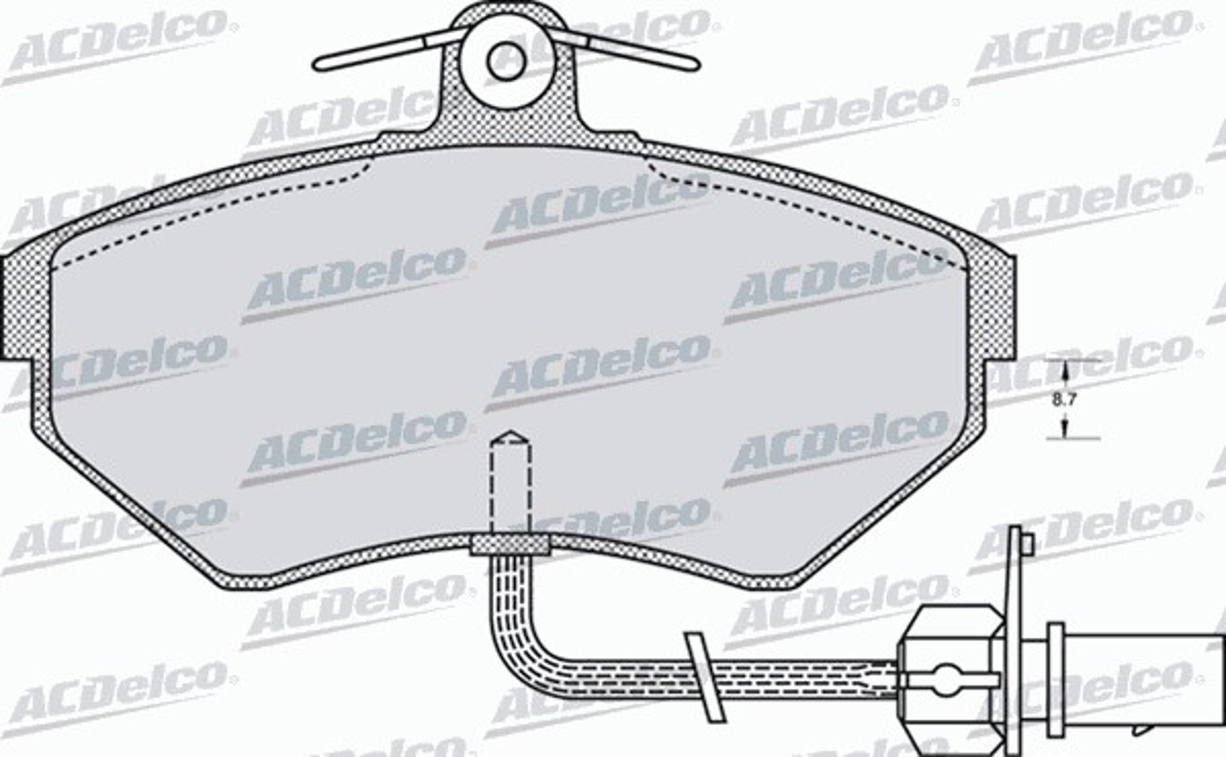 AC689281D AC DELCO Колодки тормозные дисковые