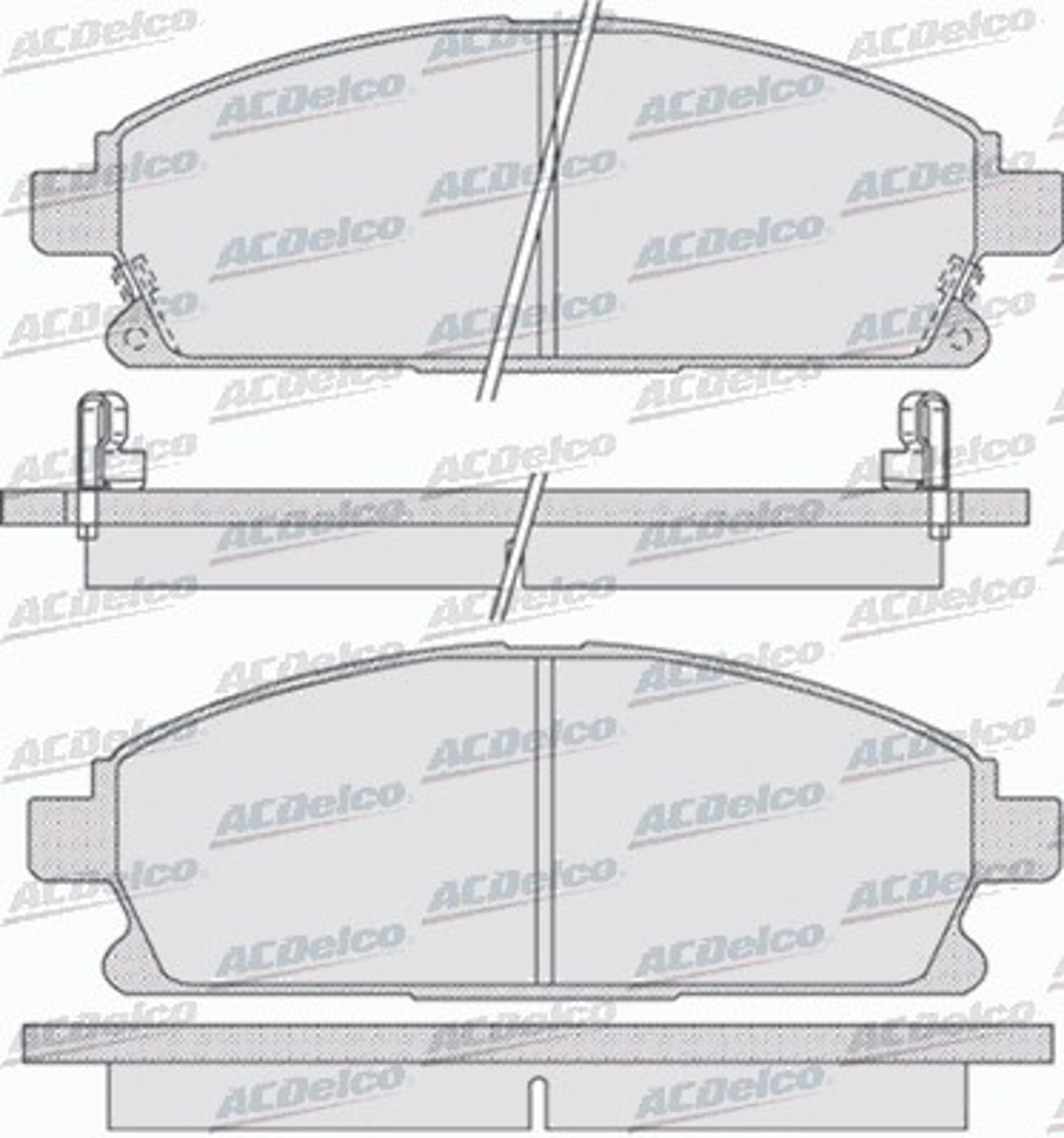 AC695381D AC DELCO Колодки тормозные дисковые