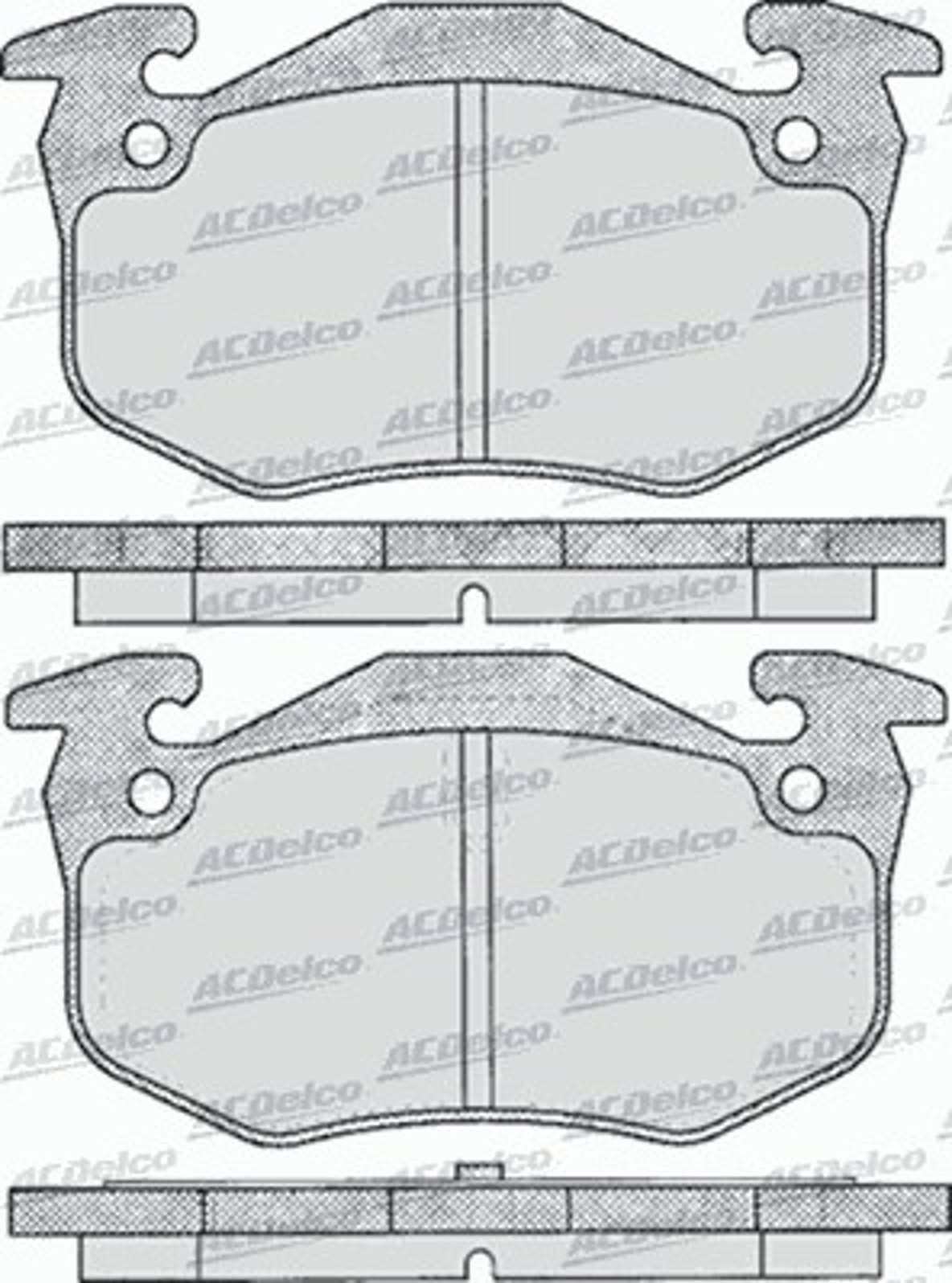 AC742881D AC DELCO Колодки тормозные дисковые